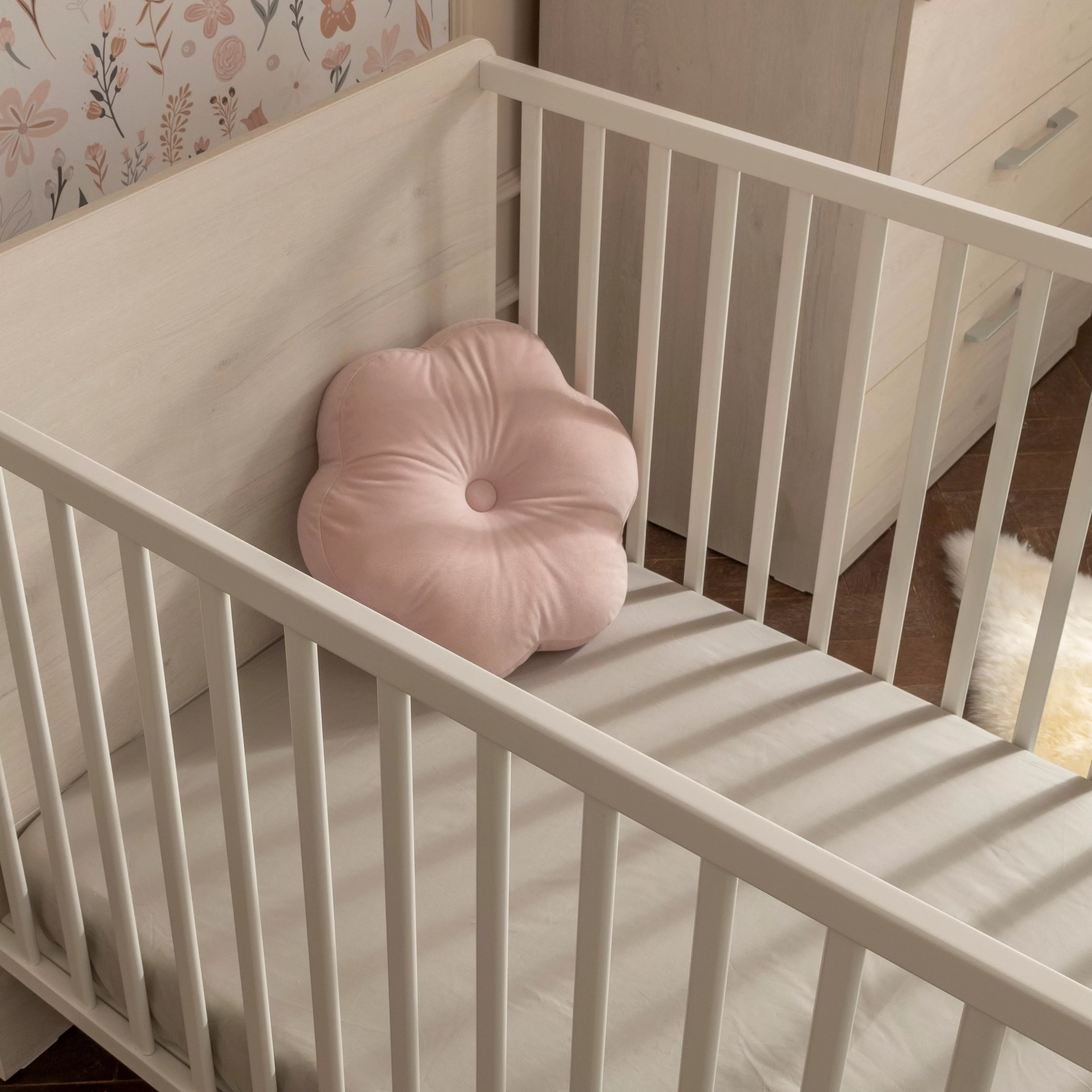 Freya Cot Bed - Coastal White Cribs & Toddler Beds CuddleCo