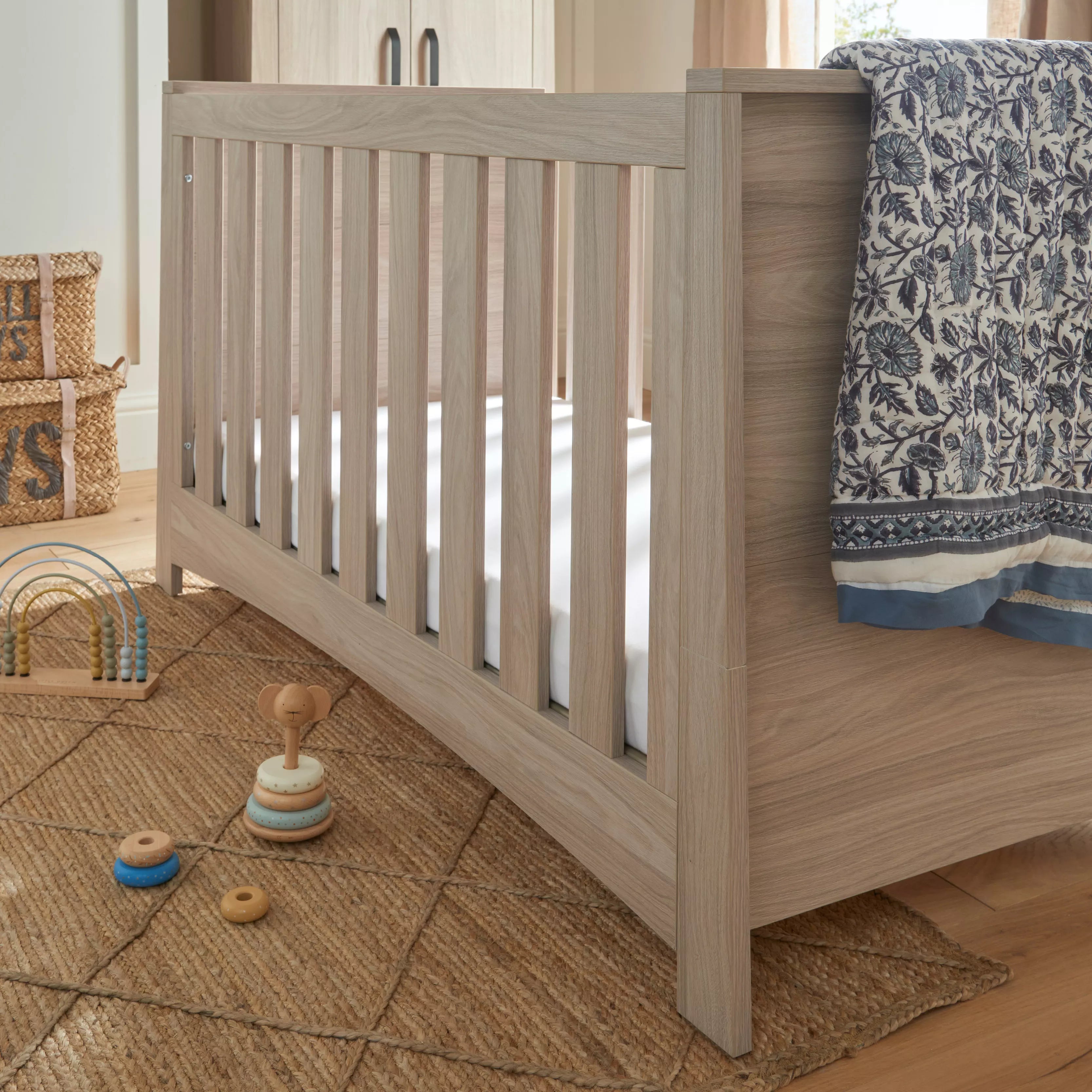 Isla Cot Bed - Ash Cribs & Toddler Beds CuddleCo