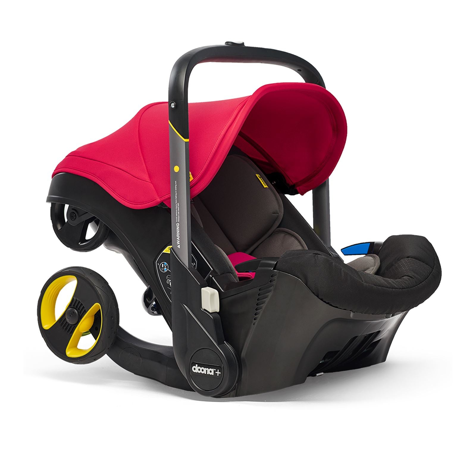 Junior Jones Aylo Rich Black 11pc Travel System inc Doona Flame Red Car Seat juniorjones