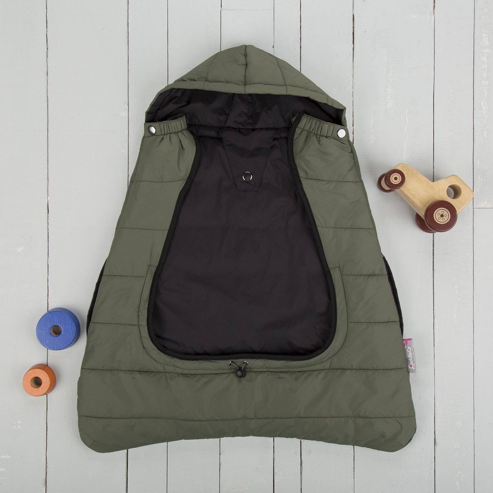 Comfi-Cape 2in1 Carrier Cape and Stroller Liner - Khaki On The Go cuddleco