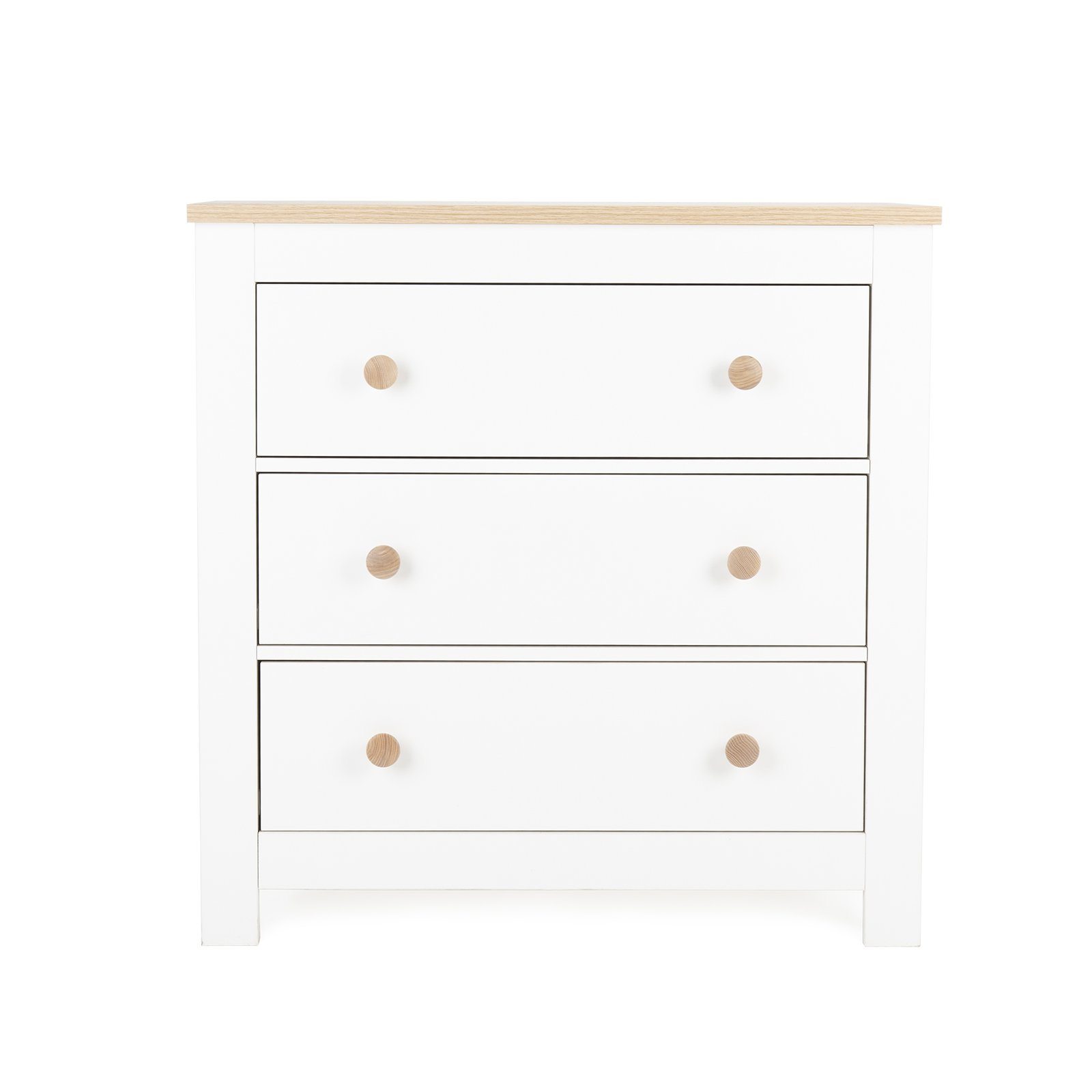 Luna Dresser & Changer - White & Oak Furniture CuddleCo