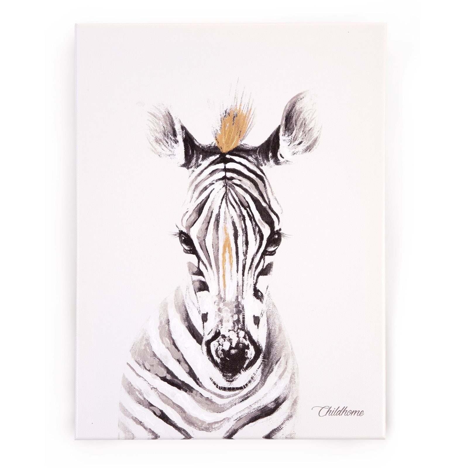Oil Painting Zebra Head Nursery Decor Childhome