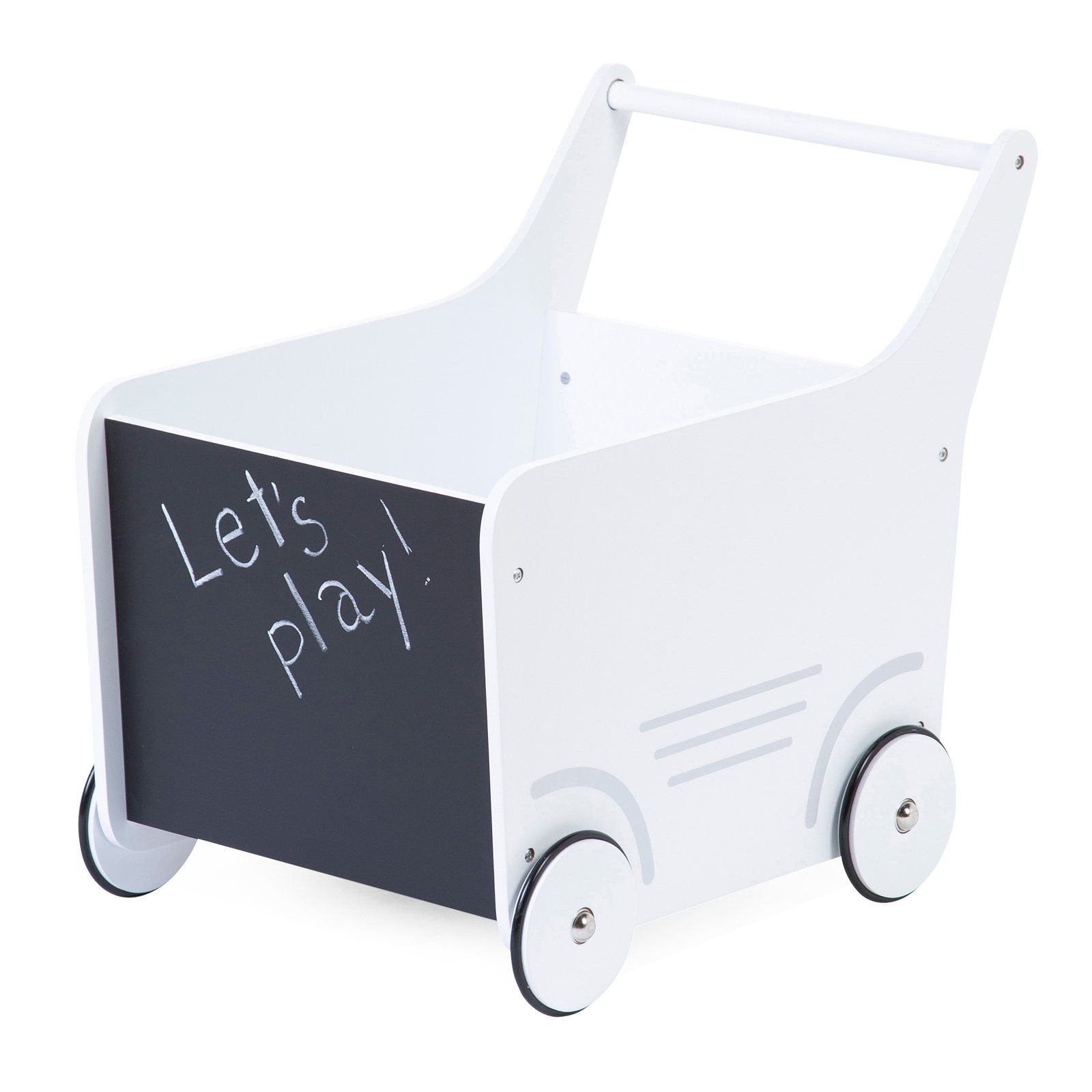 Wooden Stroller - White Nursery Decor Childhome