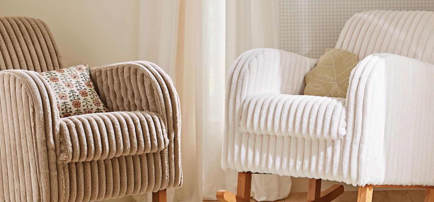 Introducing the new Etta Faux Fur Nursing Chair