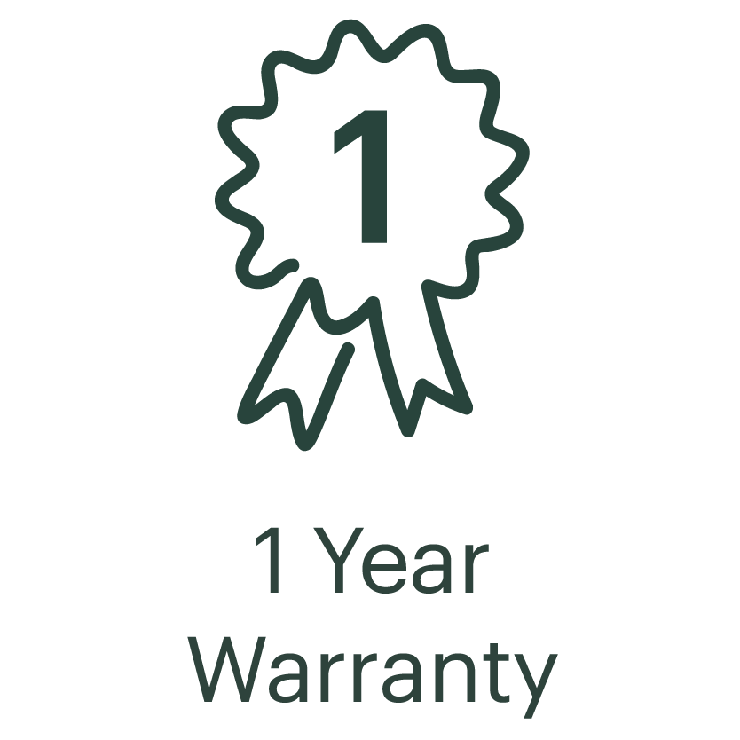 1 Year Warranty