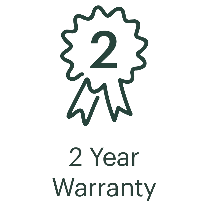 2 Year Warranty