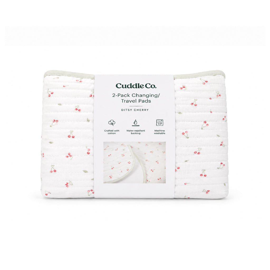 2 Pack Travel Changing Pad - Ditsy Cherry