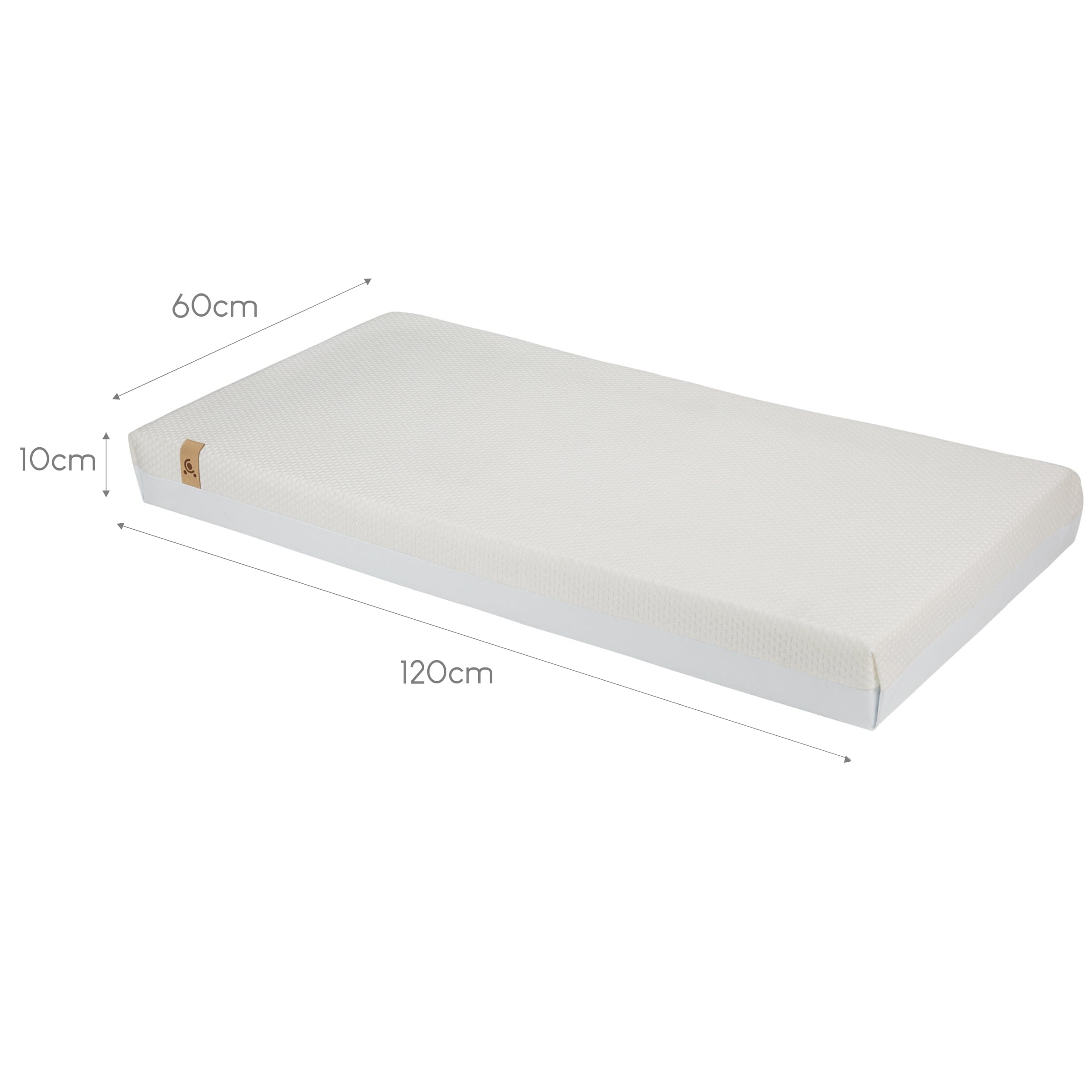 Harmony Hypo-Allergenic Bamboo Sprung Cot Mattress 120 x 60cm Mattresses CuddleCo 