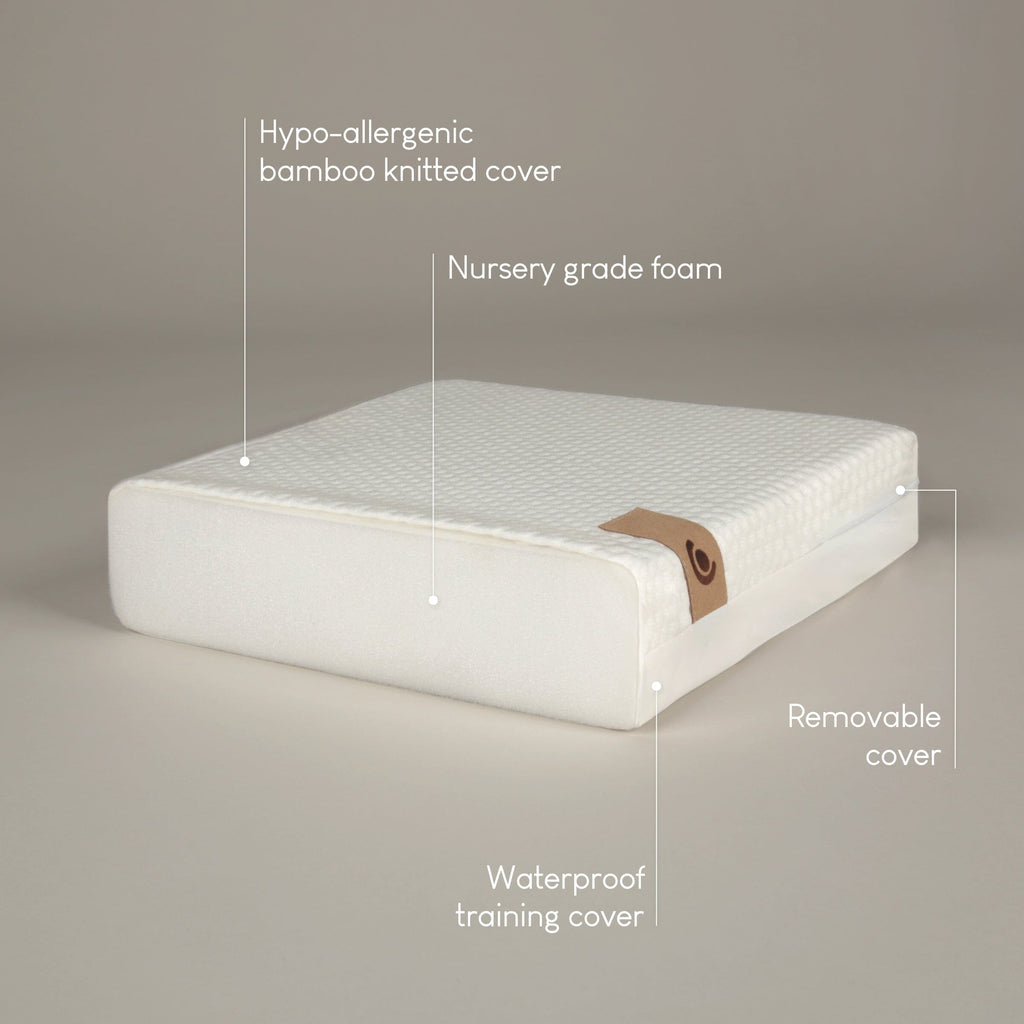 Lullaby Hypo-Allergenic Bamboo Foam Cot Bed Mattress 140 x 70cm Mattresses CuddleCo 