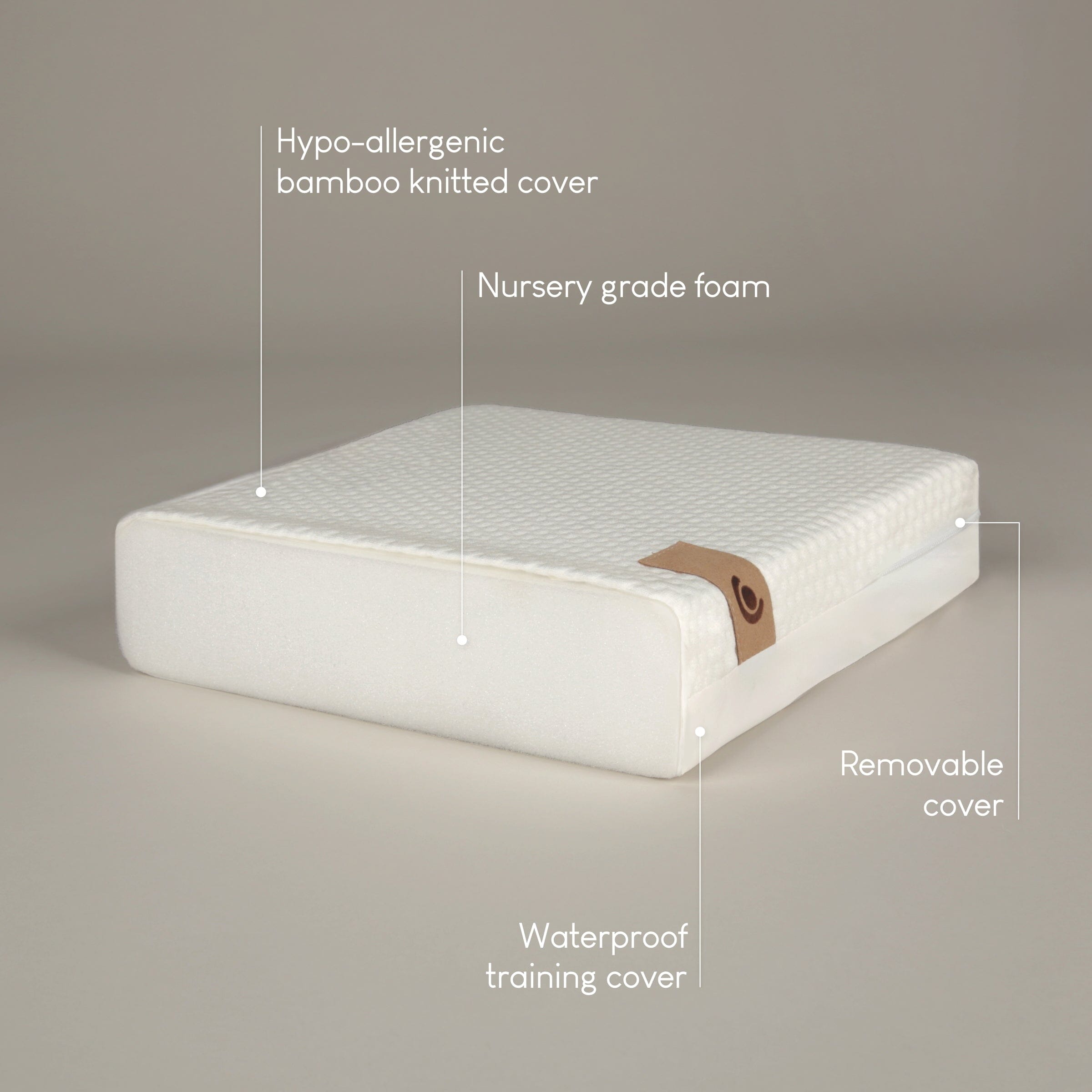 Lullaby Hypo-Allergenic Bamboo Foam Cot Bed Mattress 140 x 70cm Mattresses CuddleCo 