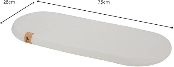 Little Me Hypo-Allergenic Bamboo Moses Basket Mattress 75 x 28cm Mattresses CuddleCo 