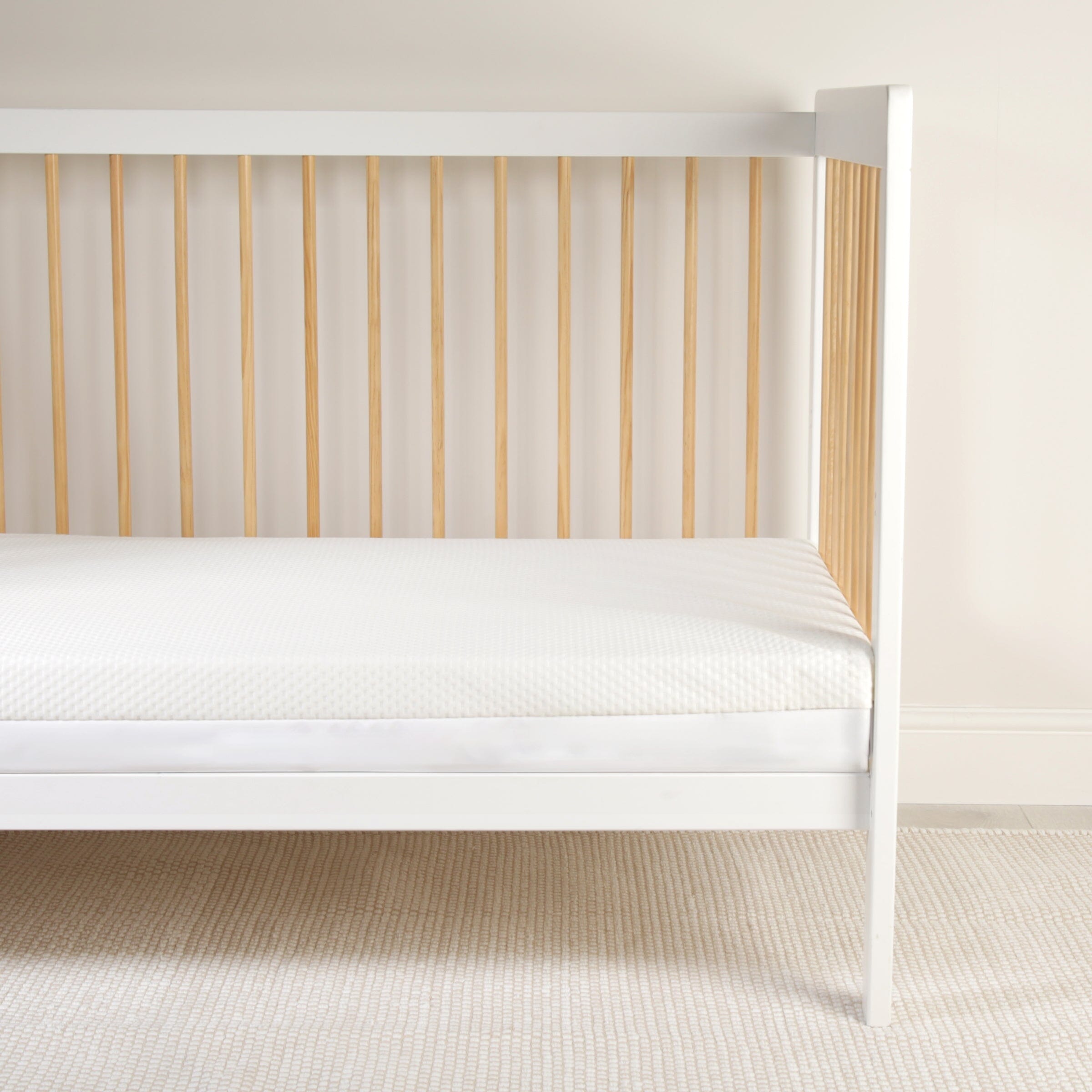 Harmony Hypo-Allergenic Bamboo Sprung Cot Bed Mattress 140 x 70cm Mattresses CuddleCo 