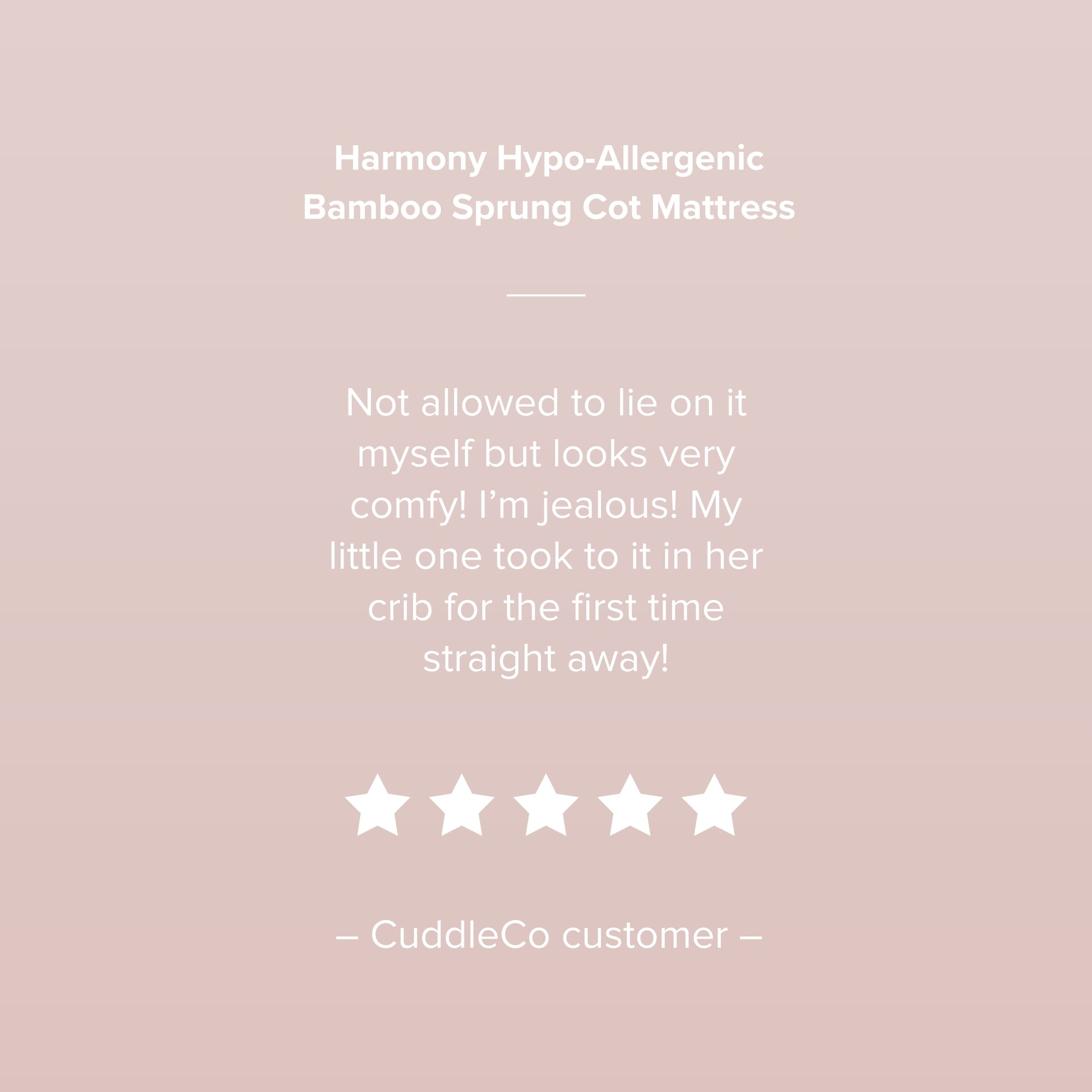 Harmony Hypo-Allergenic Bamboo Sprung Cot Bed Mattress 140 x 70cm Mattresses CuddleCo 