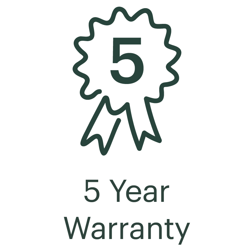 5 Year Warranty