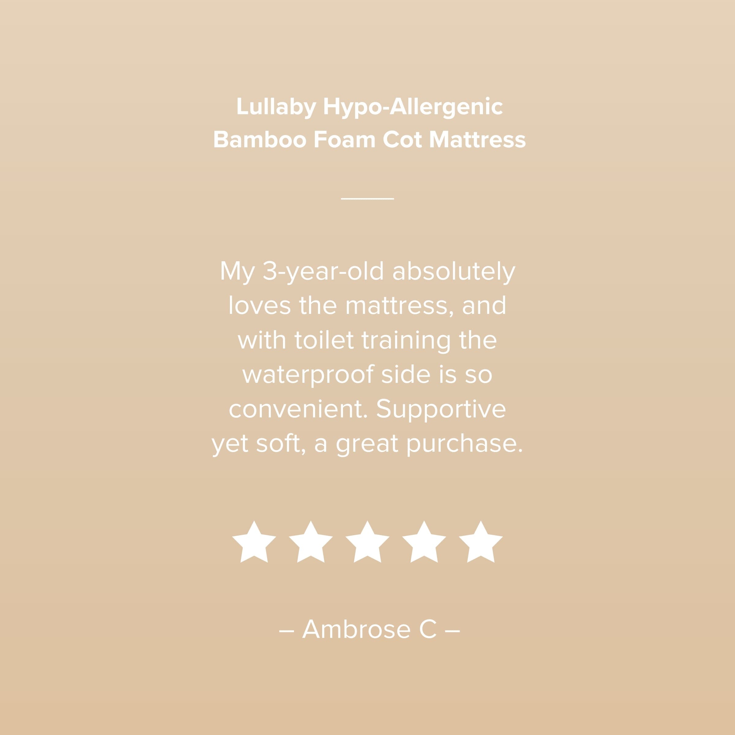 Lullaby Hypo-Allergenic Bamboo Foam Cot Mattress 120 x 60cm Mattresses CuddleCo 