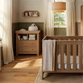Burford 2 Piece Nursery Furniture Set - Oak Furniture Sets CuddleCo 