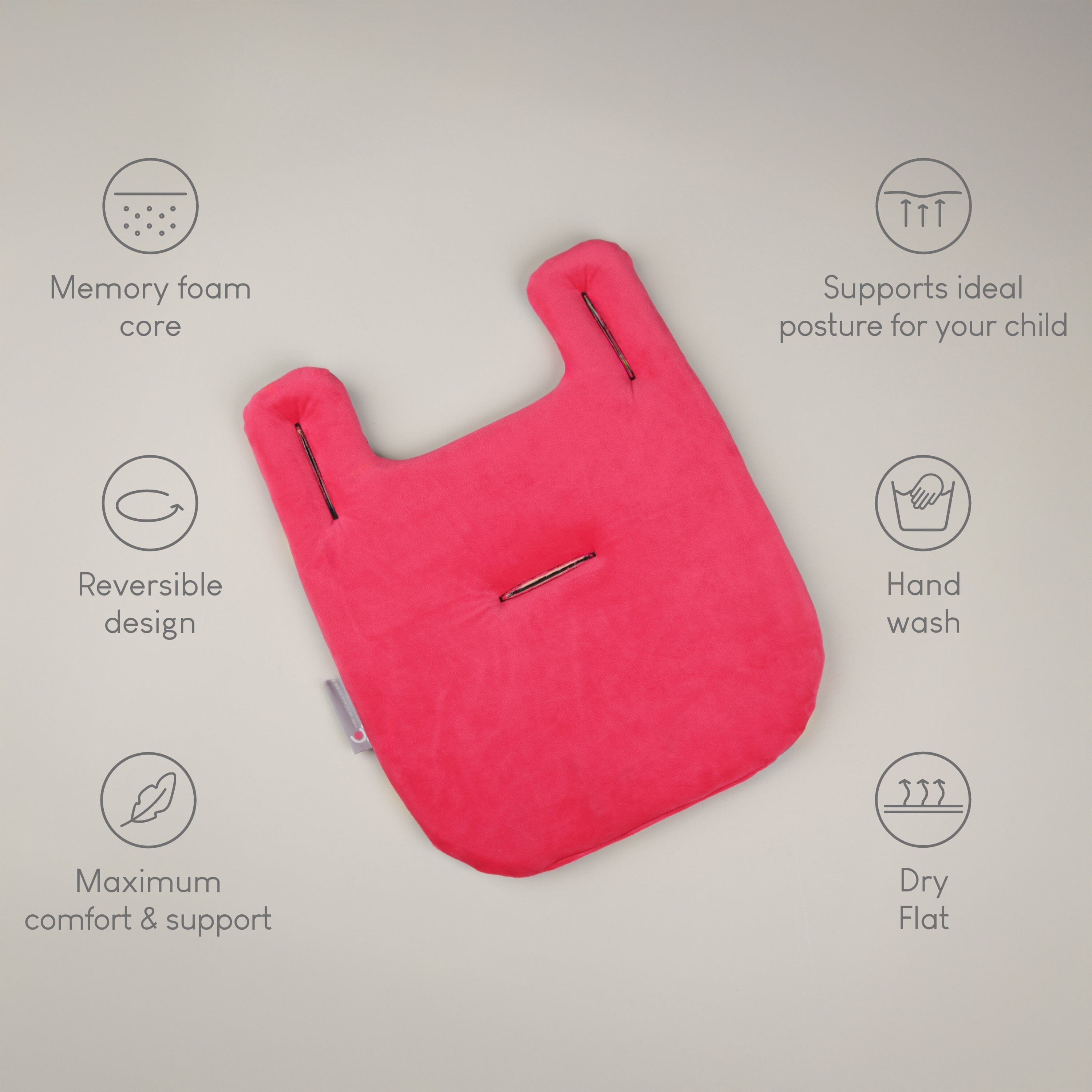 Comfi-Cush Mini Memory Foam Stroller Cushion - Love Birds CuddleCo 