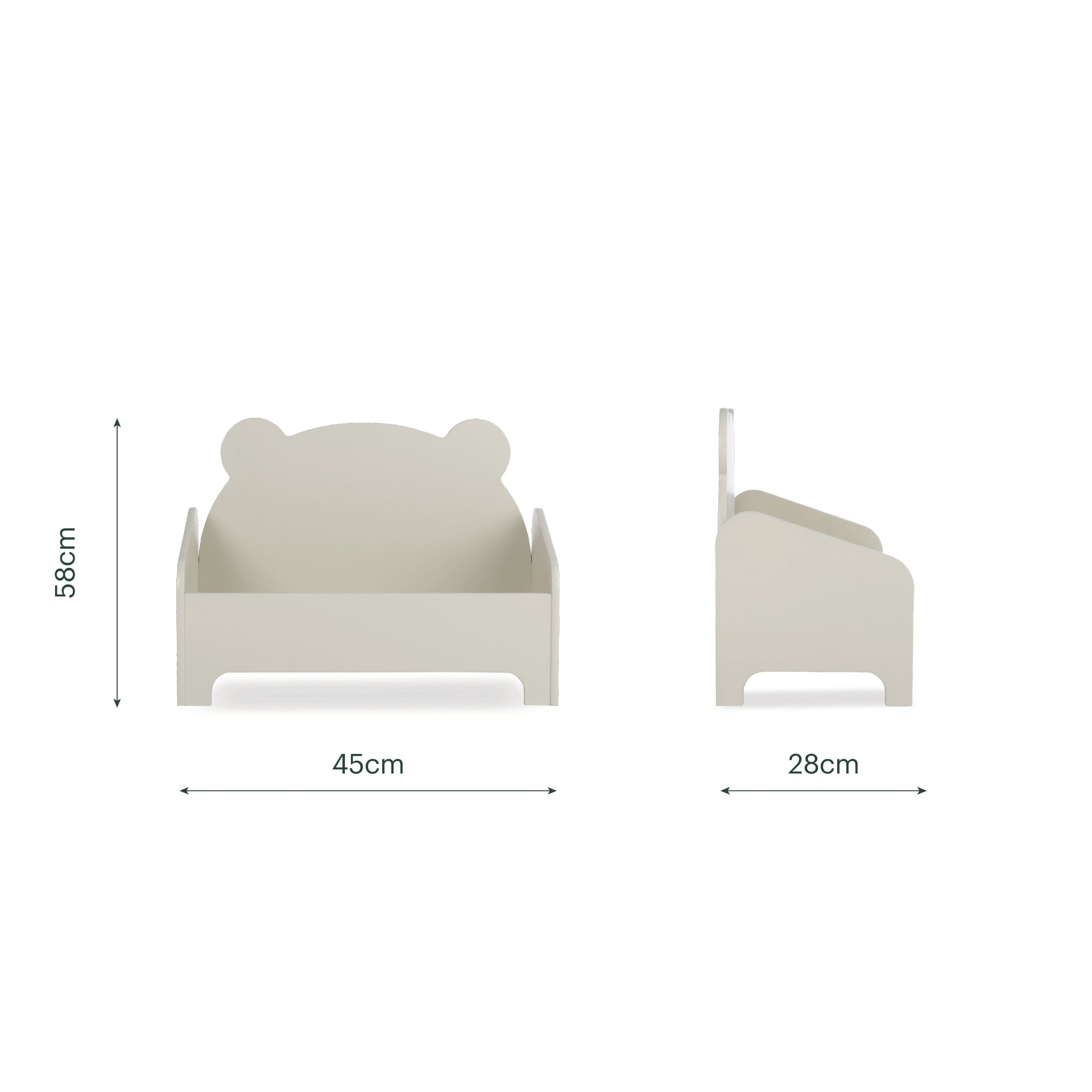 Play House Bear Book Storage - Pebble Furniture Singles CuddleCo 