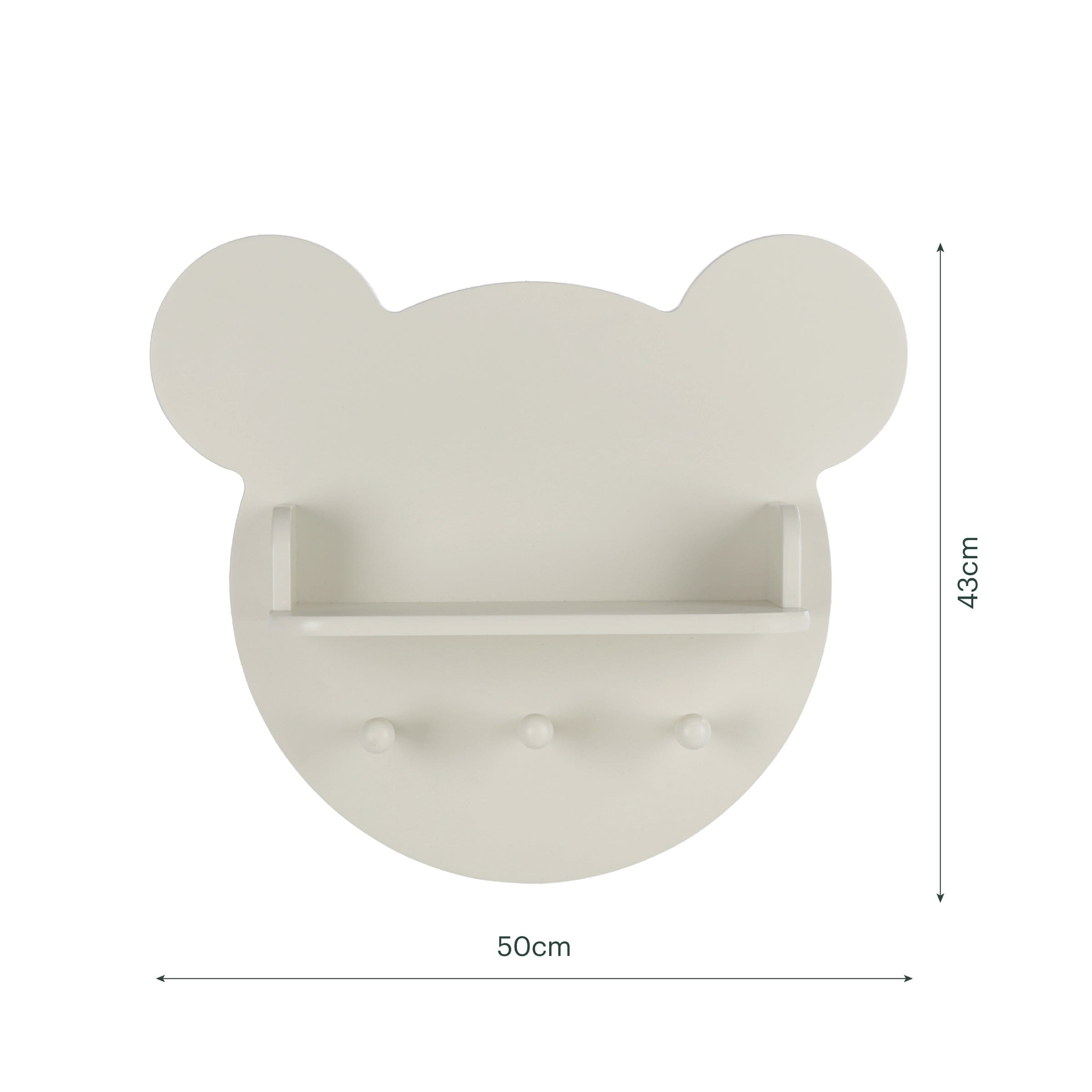 Play House Bear Shelf - Pebble Furniture Singles CuddleCo 