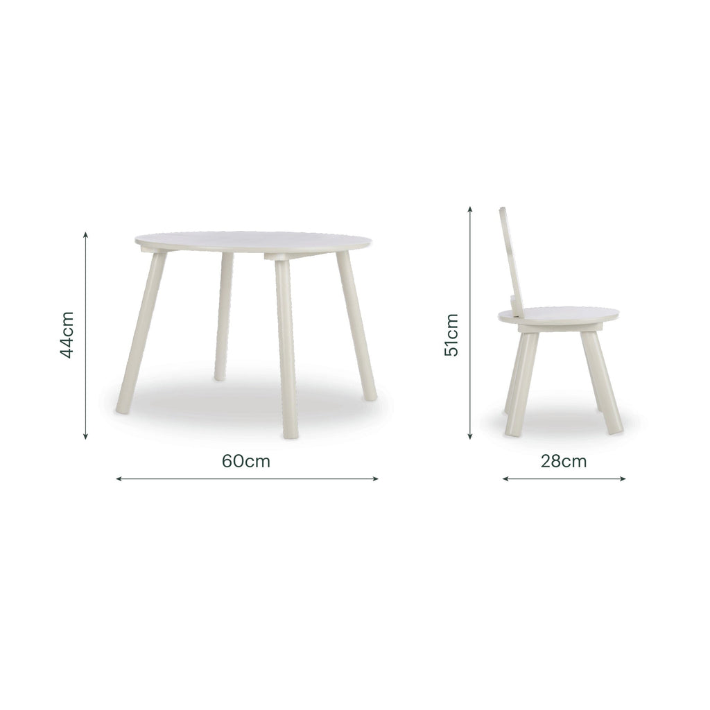 Play House Bear Table & 2 Chairs - Pebble Furniture Singles CuddleCo 
