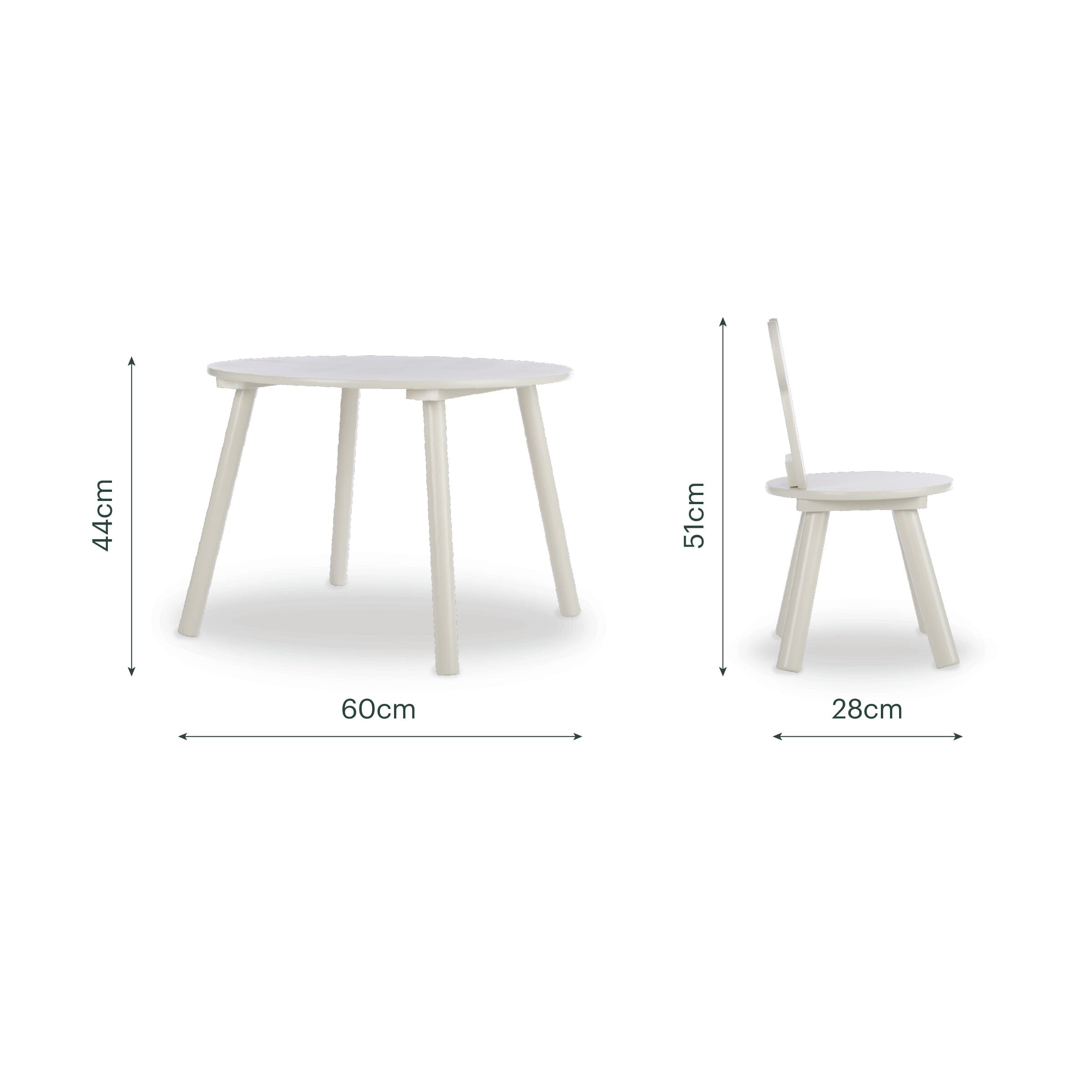 Play House Bear Table & 2 Chairs - Pebble Furniture Singles CuddleCo 