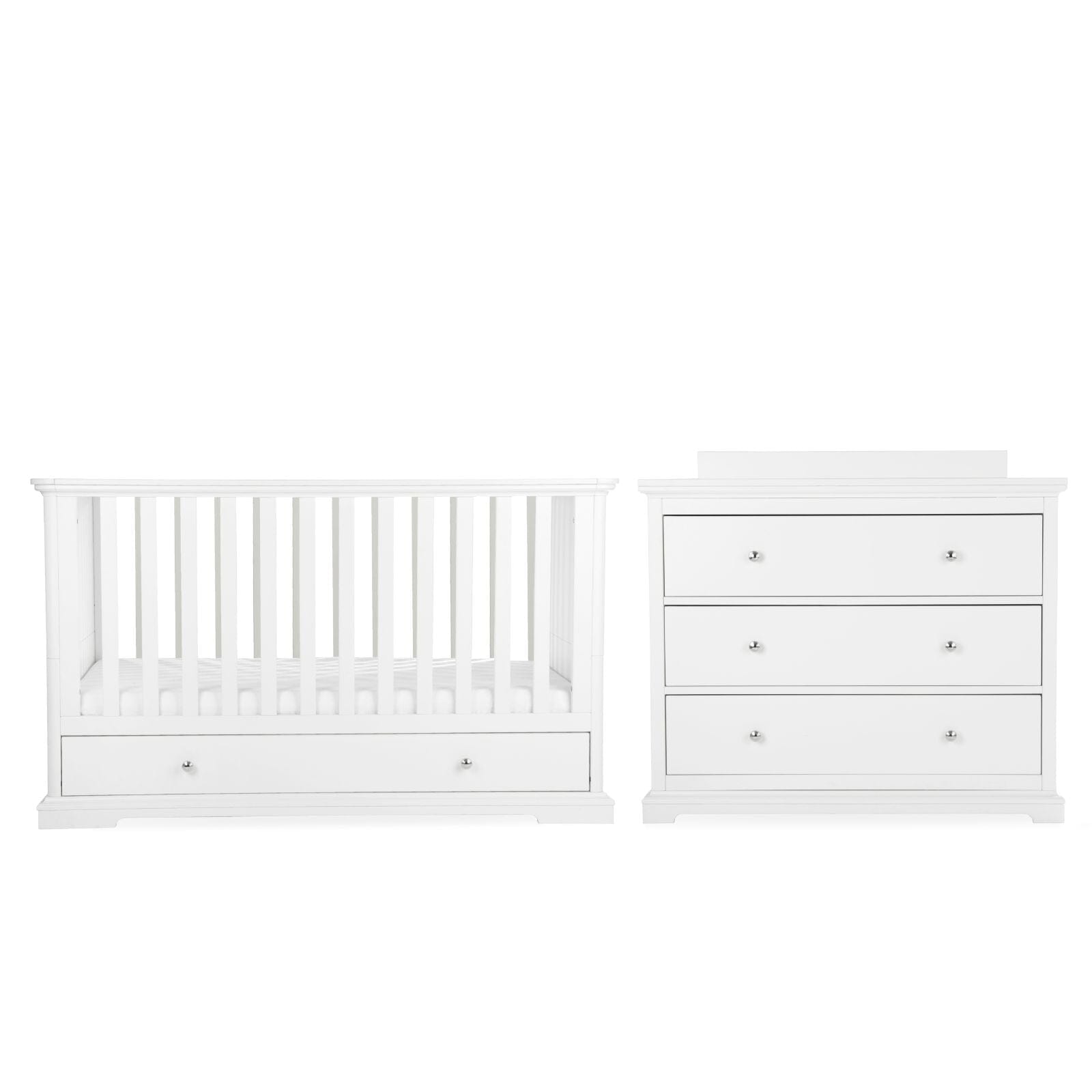 Beaumont 2 Piece Nursery Furniture Set - White Furniture Sets CuddleCo 