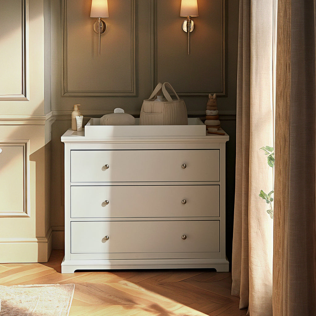 Beaumont Dresser Changer - White Furniture Singles CuddleCo 