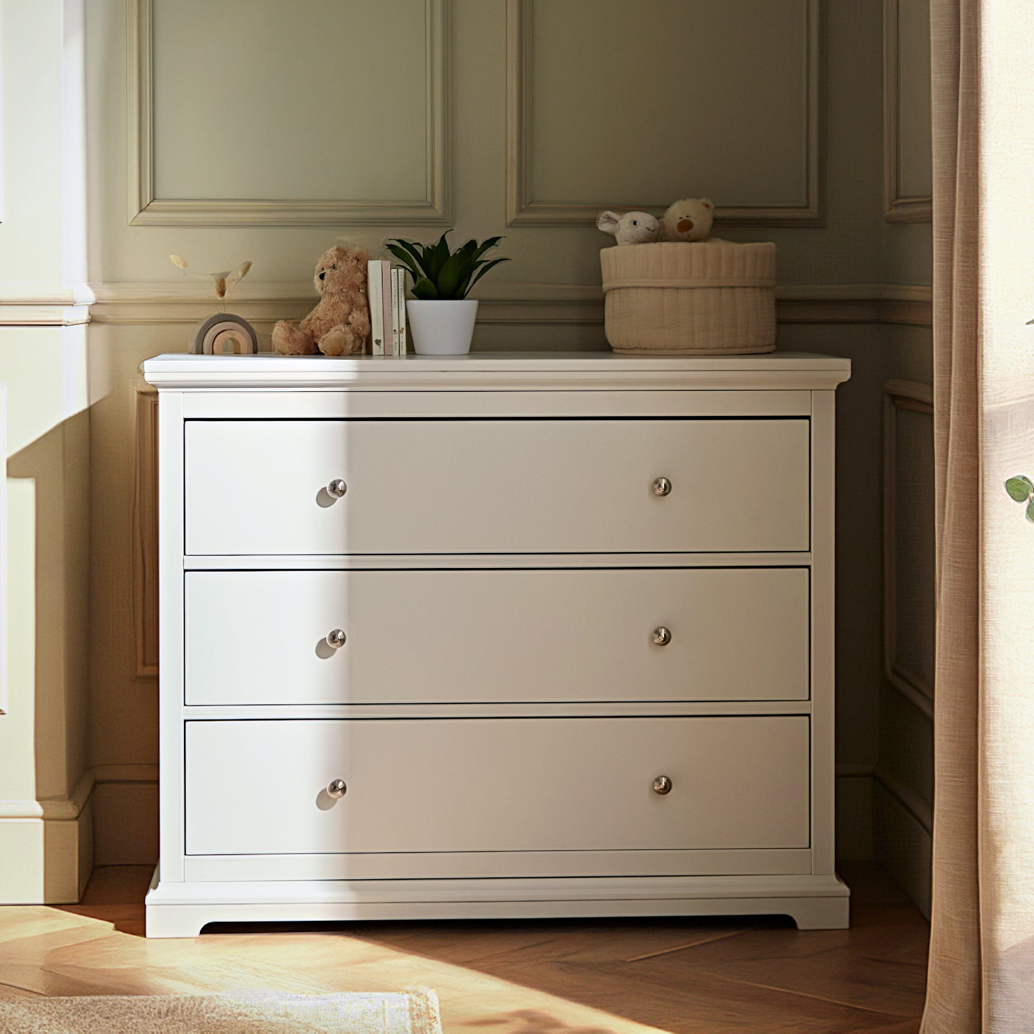 Beaumont Dresser Changer - White Furniture Singles CuddleCo 