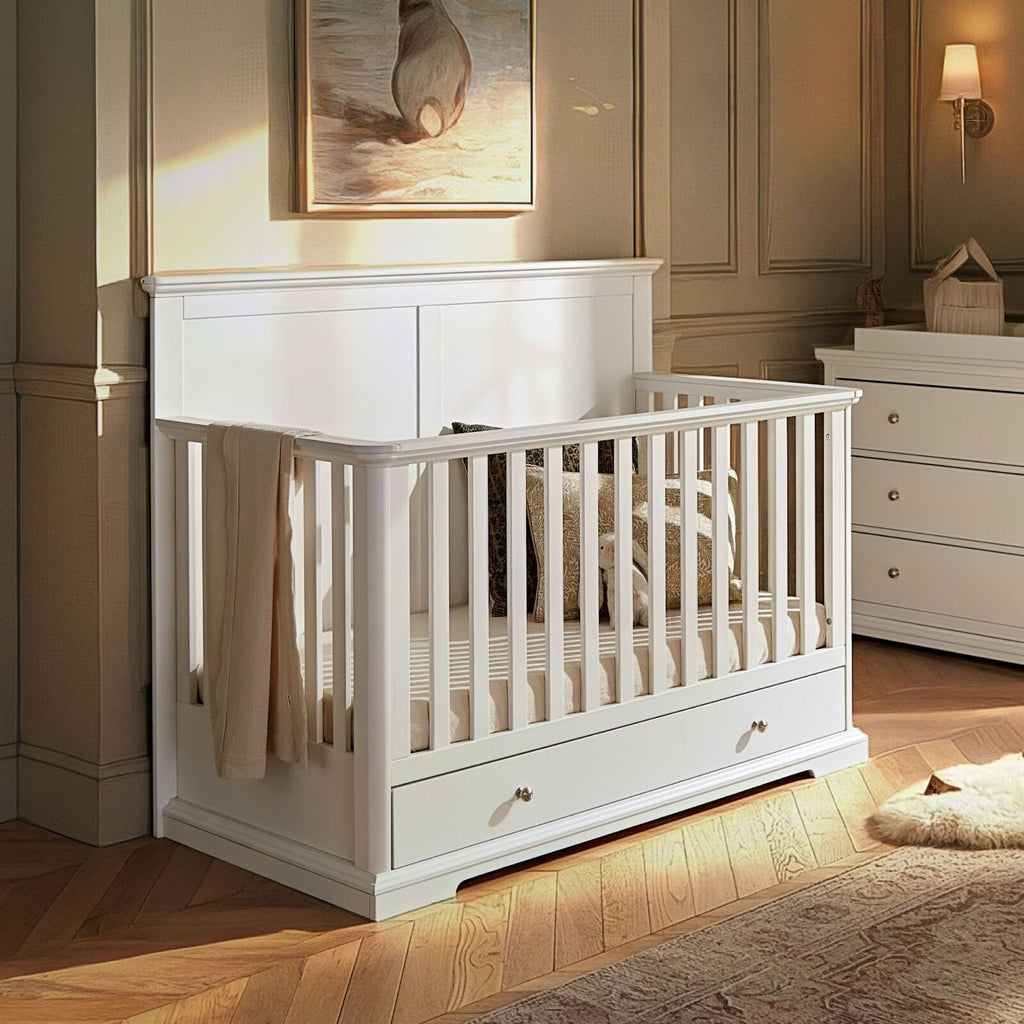 Beaumont Grand Cot Bed - White Furniture Singles CuddleCo 