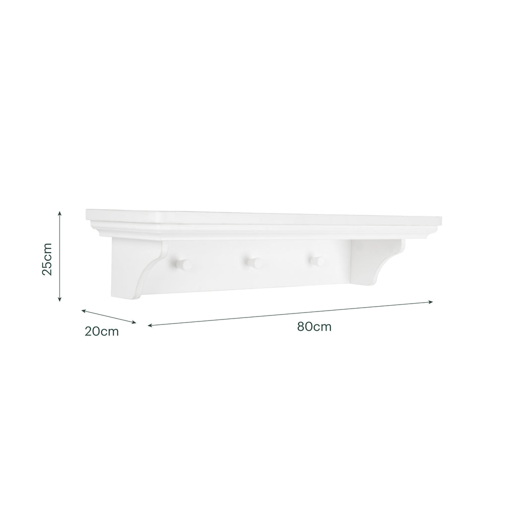 Beaumont Shelf - White Furniture Singles CuddleCo 