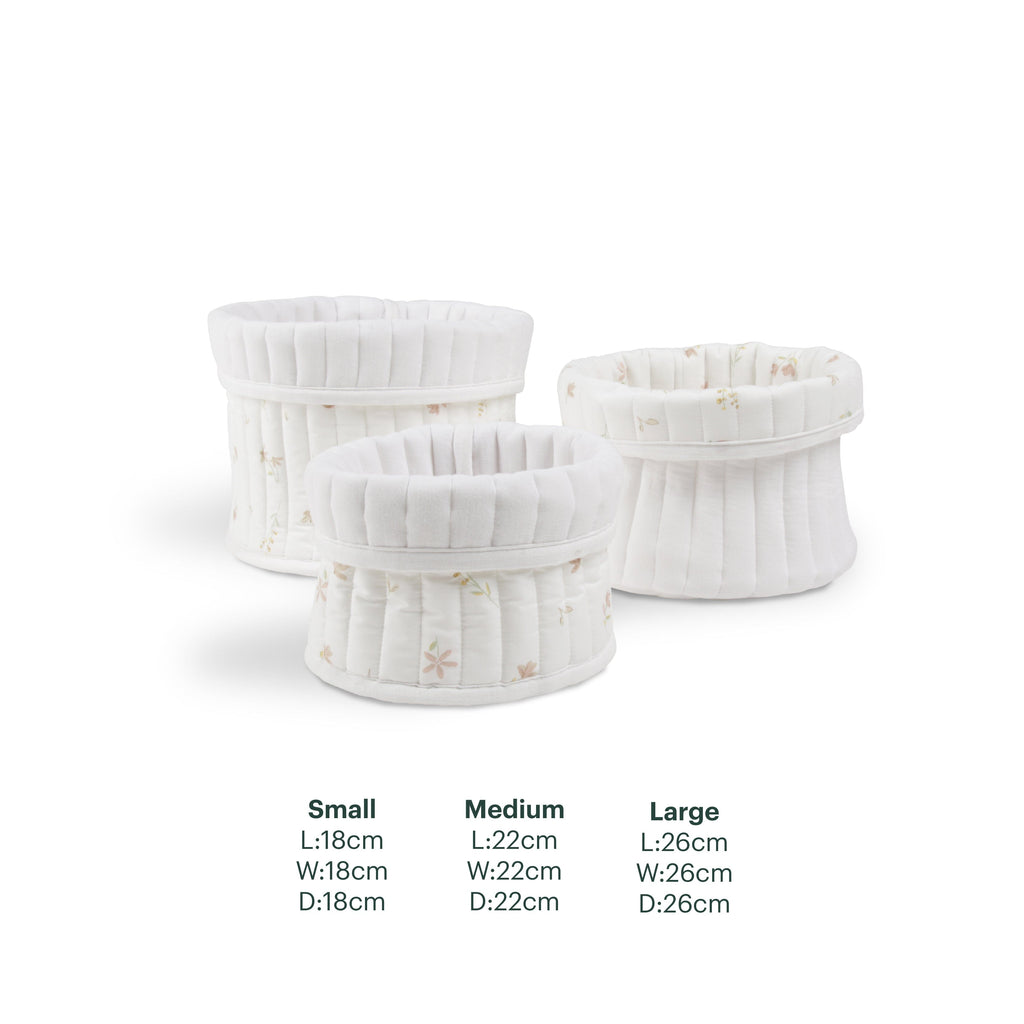 3 Pack Storage Baskets - Cashmere Meadow Accessory CuddleCo 