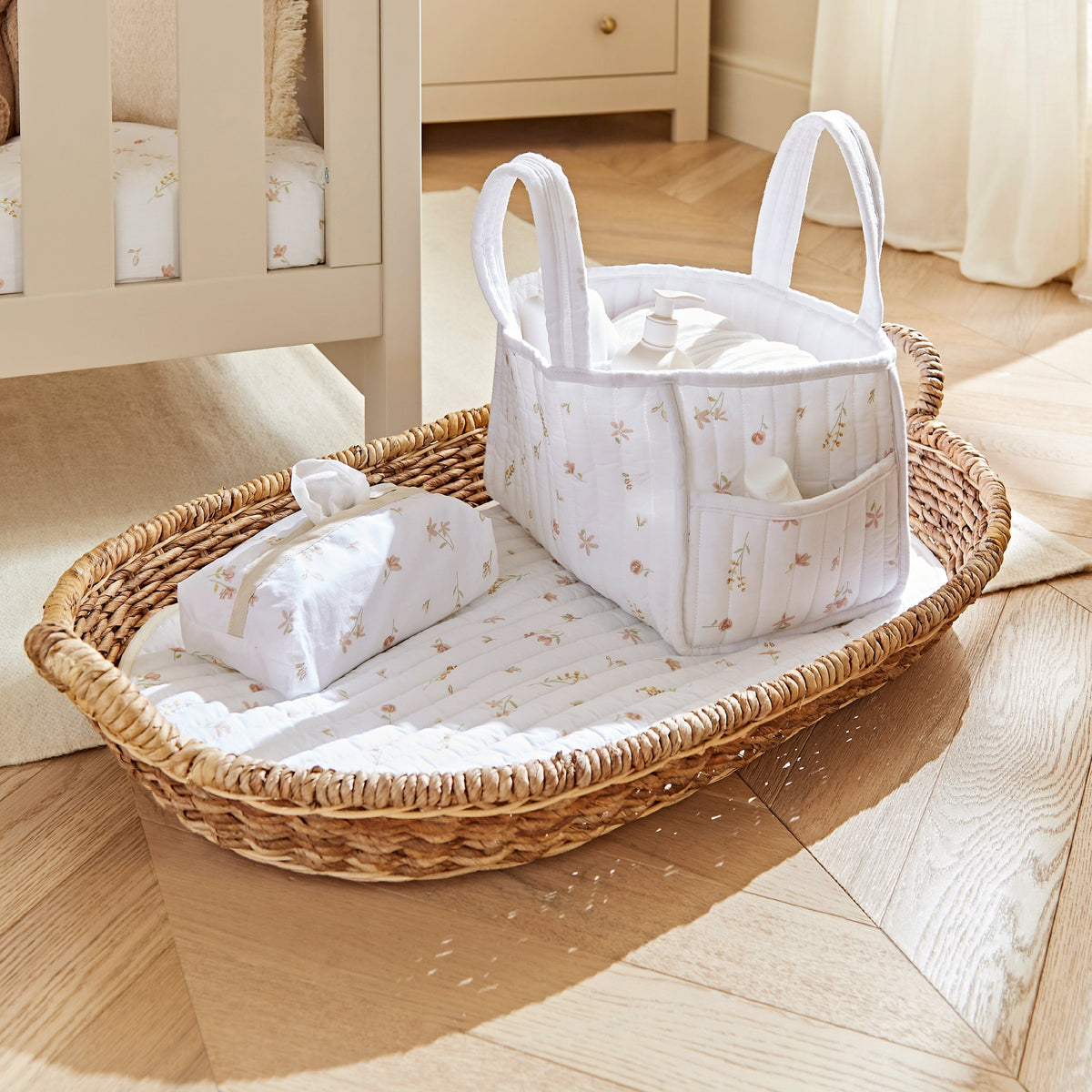 Nappy Caddy Set Cashmere Meadow