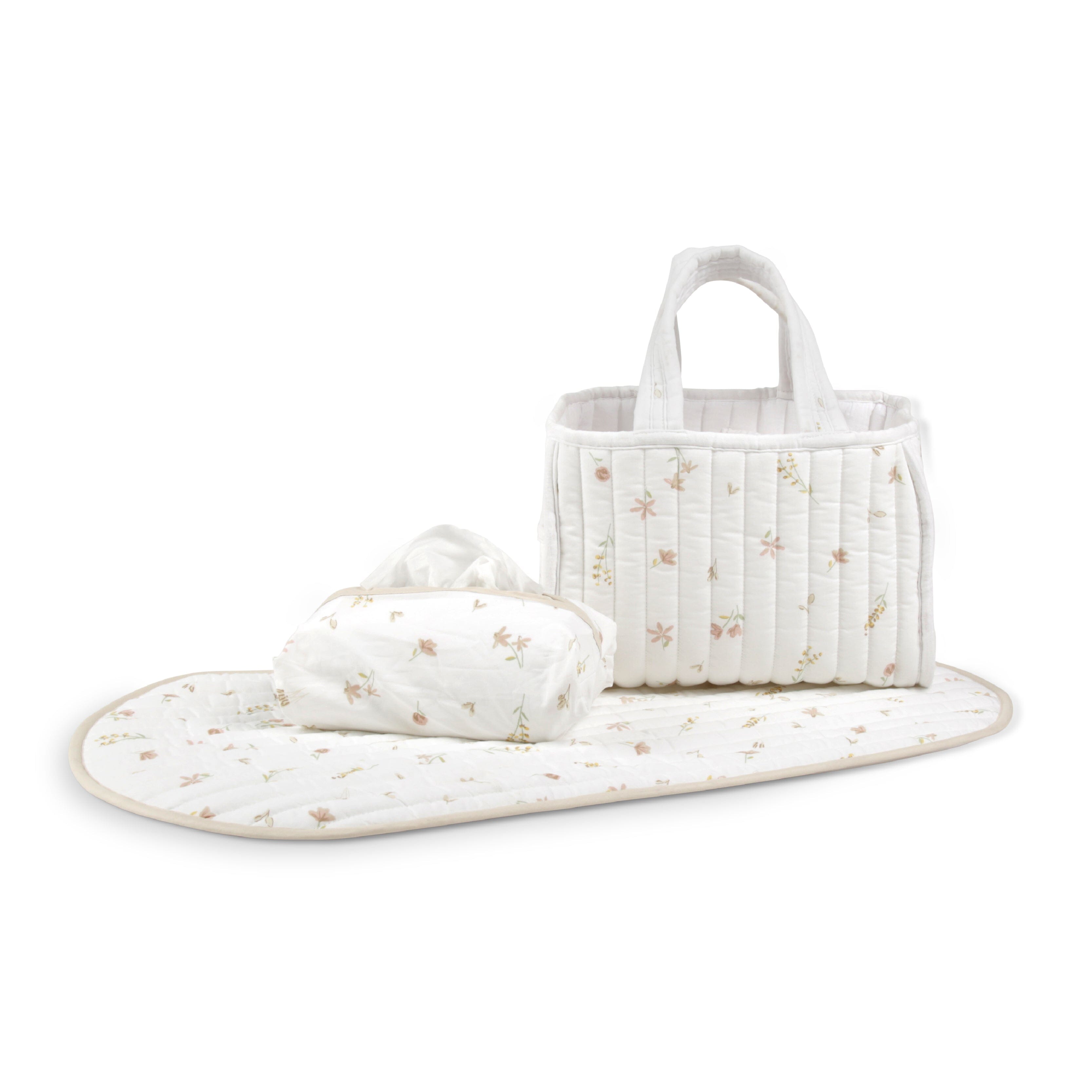 Nappy Caddy Set - Cashmere Meadow Accessory CuddleCo 