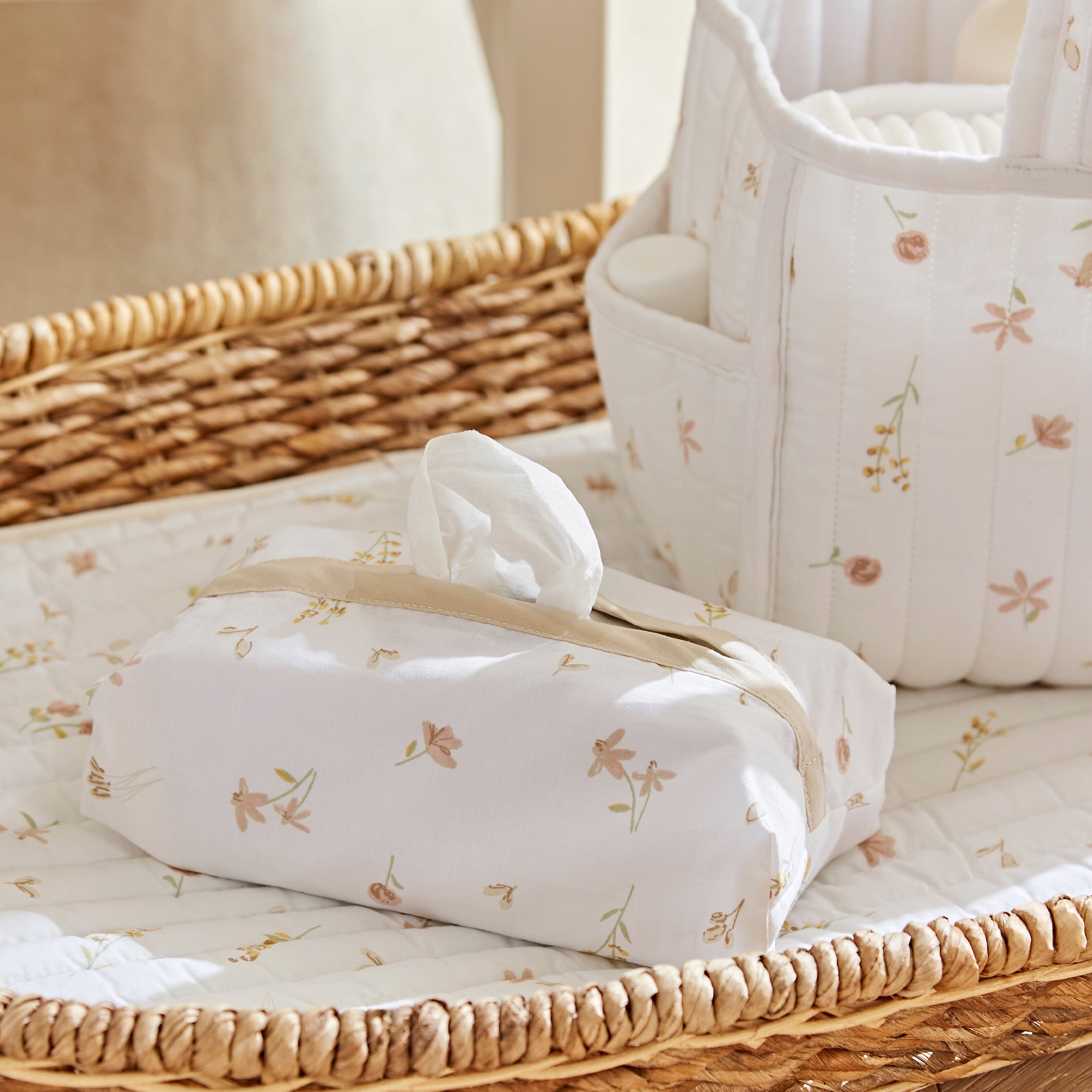 Nappy Caddy Set - Cashmere Meadow Accessory CuddleCo 