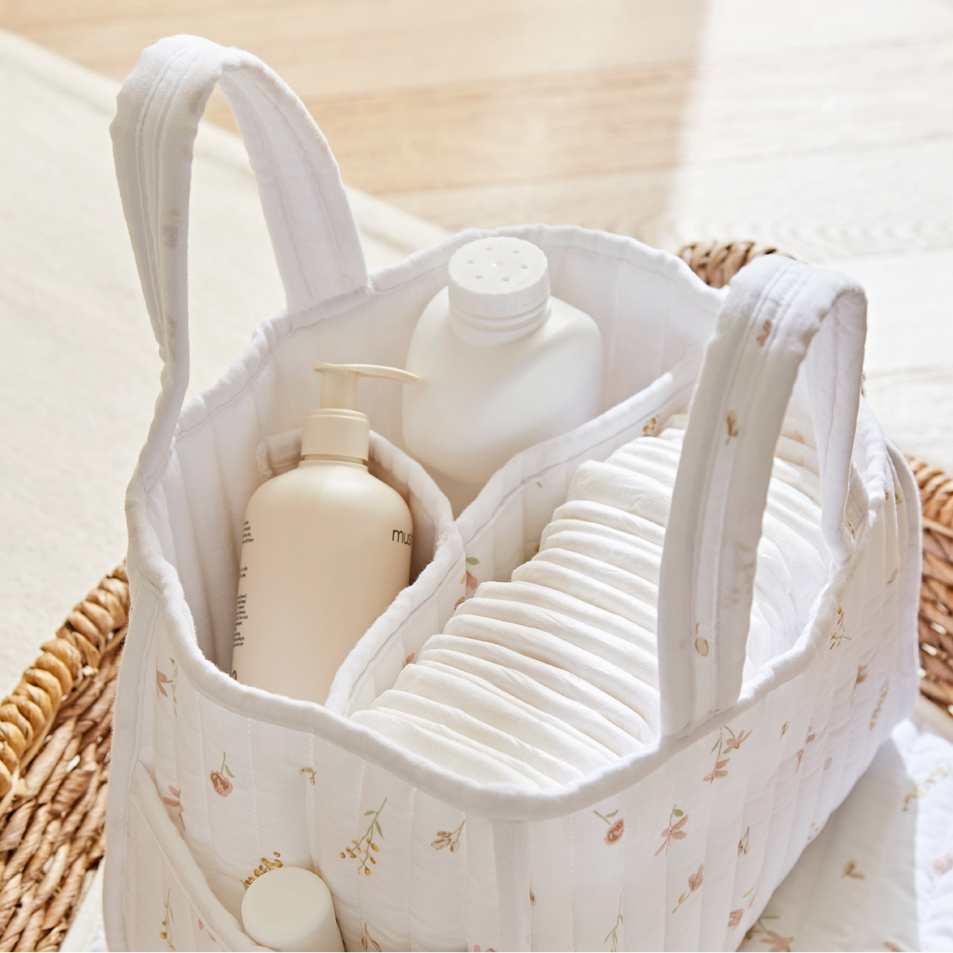 Nappy Caddy Set - Cashmere Meadow Accessory CuddleCo 
