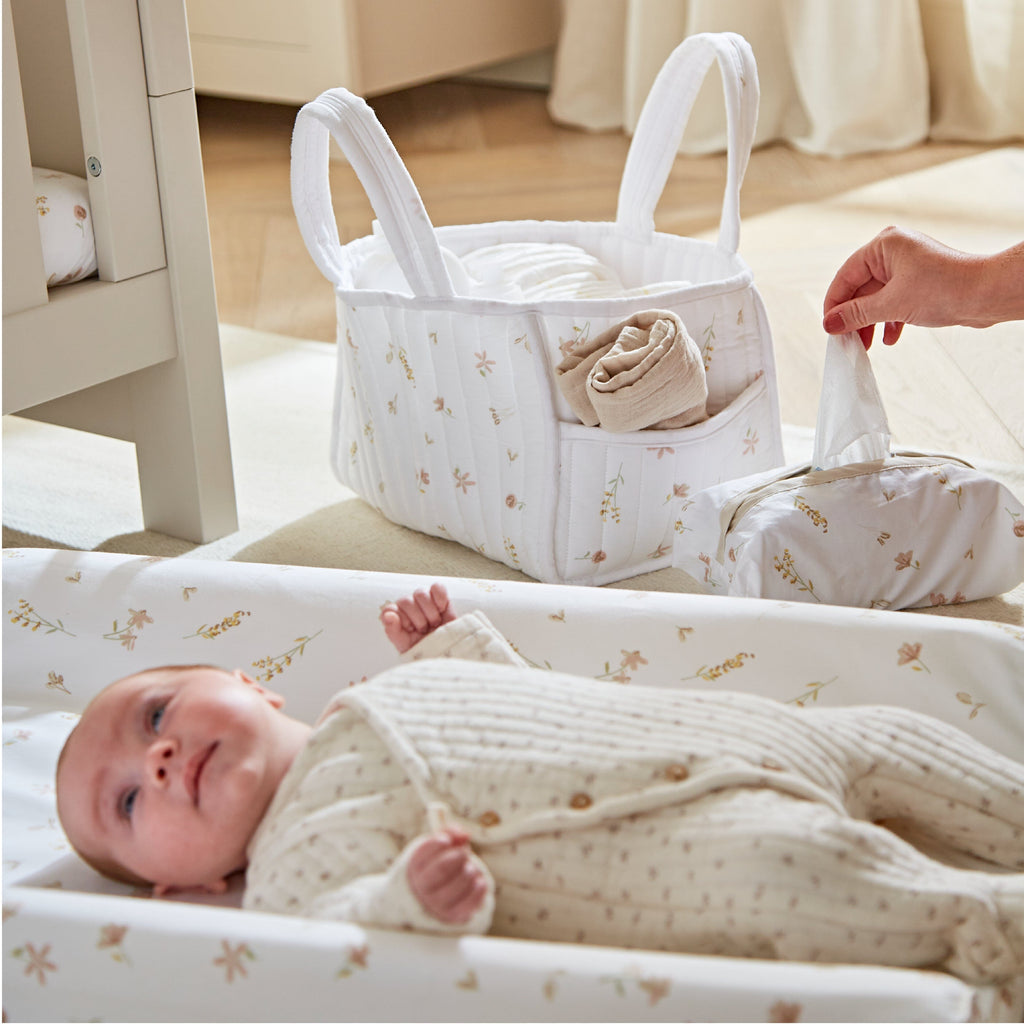 Nappy Caddy Set - Cashmere Meadow Accessory CuddleCo 