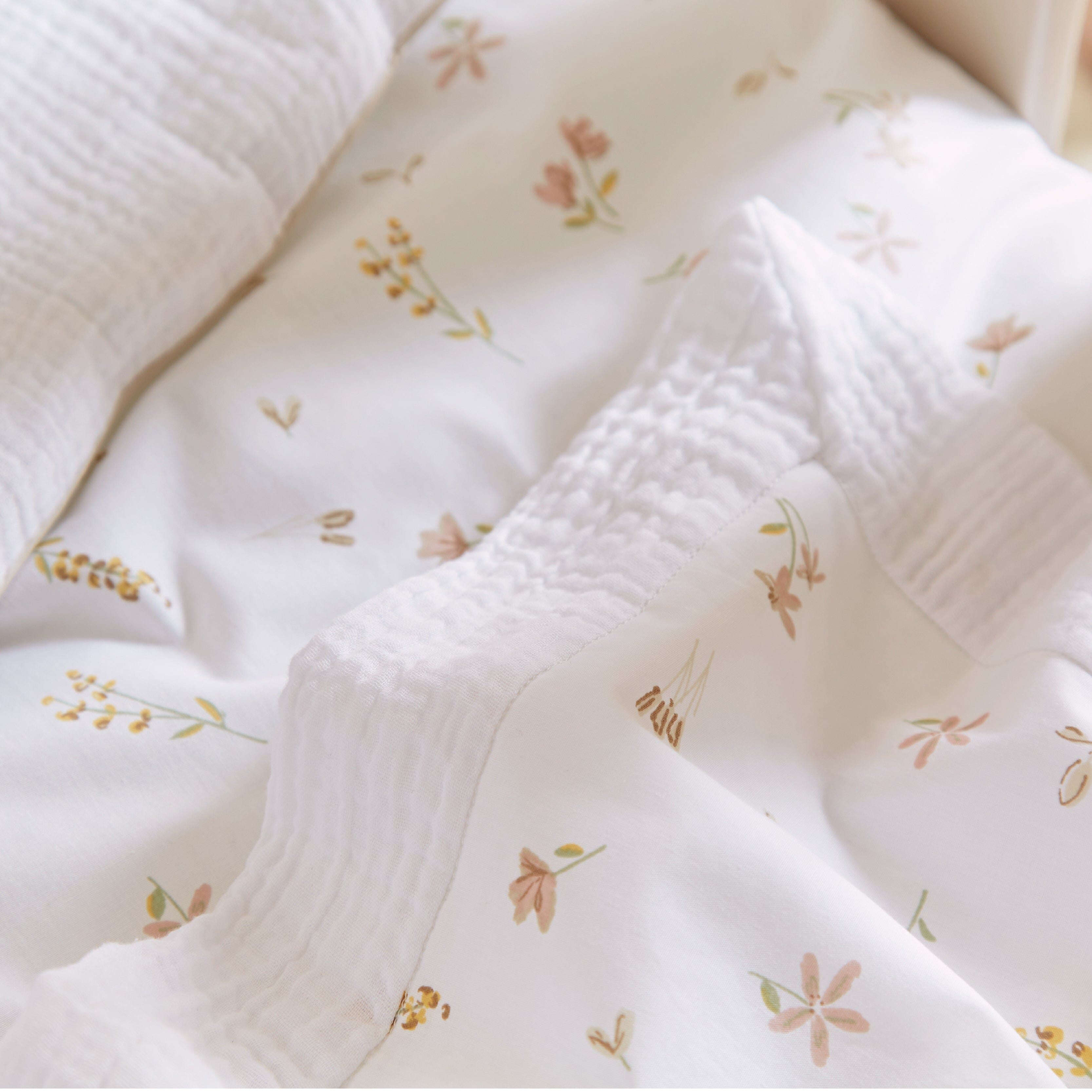 4 Piece Cot Bed Bedding Set - Cashmere Meadow Accessory CuddleCo 