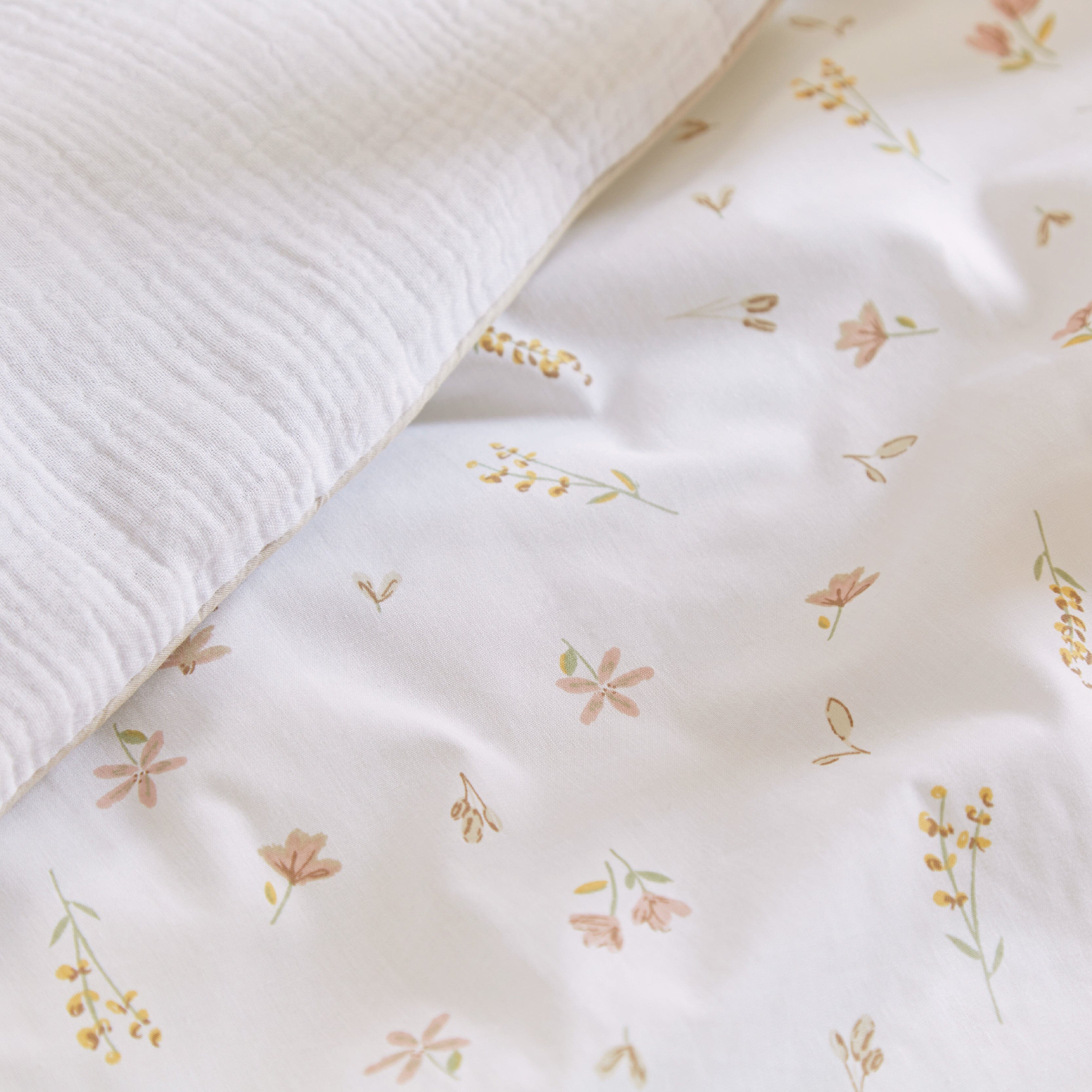 Cot Bed Quilt - Cashmere Meadow Accessory CuddleCo 