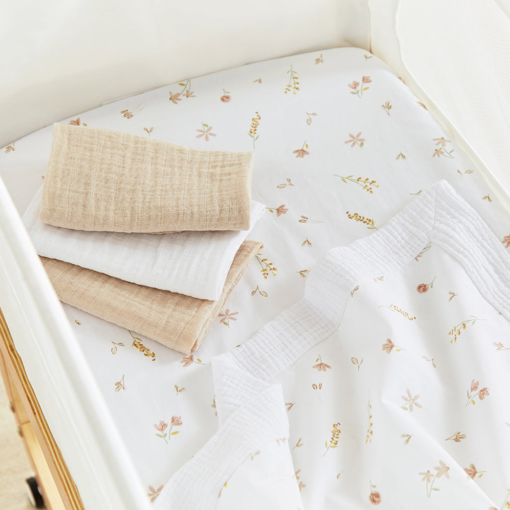 Universal Crib/Co-Sleeper Bedding Set - Cashmere Meadow Accessory CuddleCo 