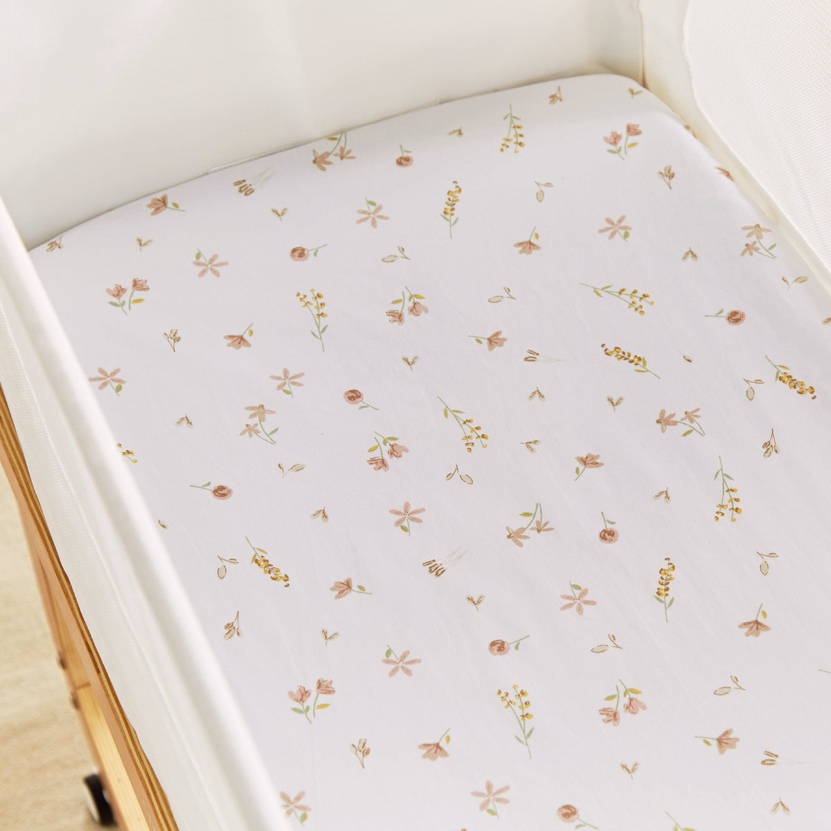 2 Pack Universal Crib Co Sleeper Sheets Cashmere Meadow