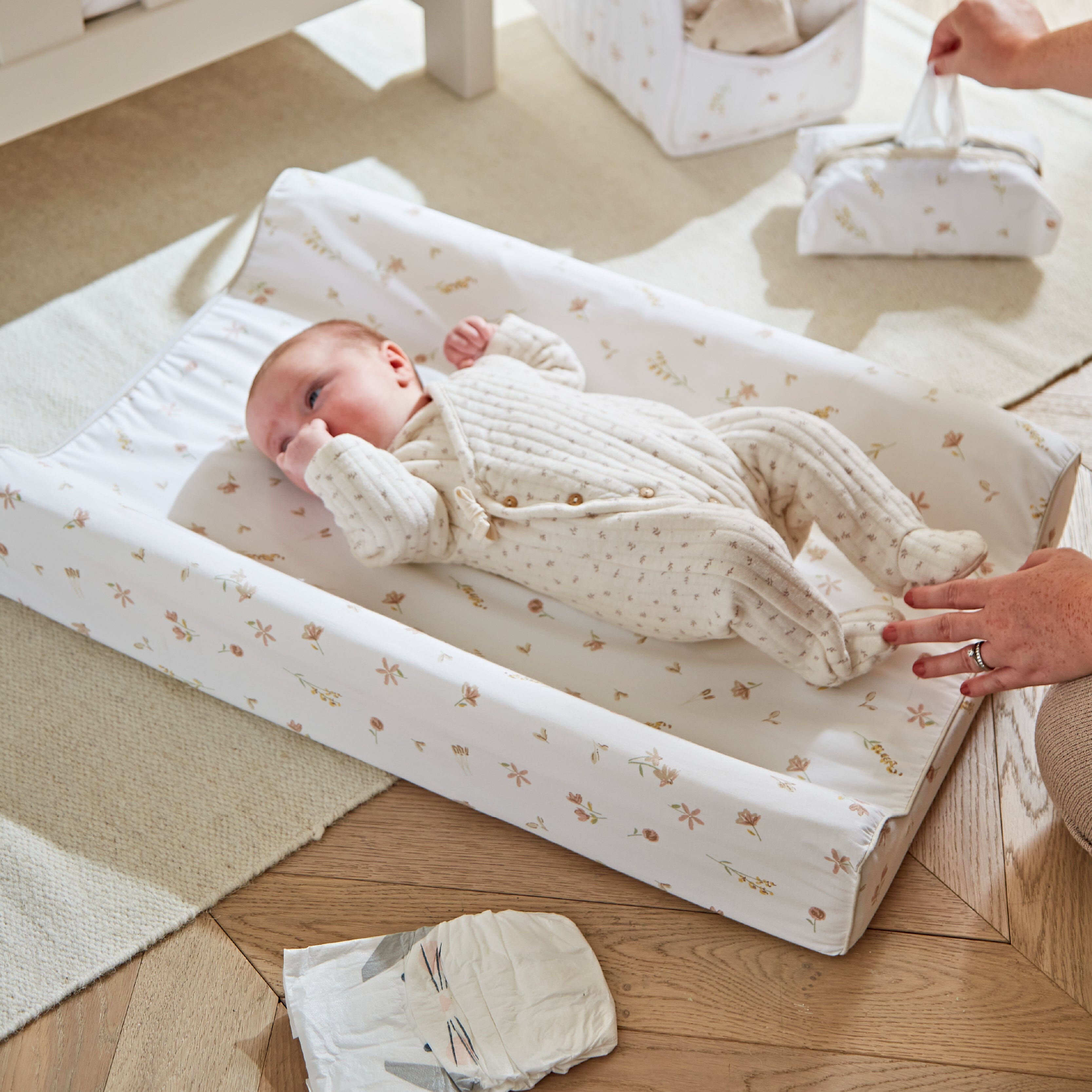 Wedge Changing Mat - Cashmere Meadow Accessory CuddleCo 
