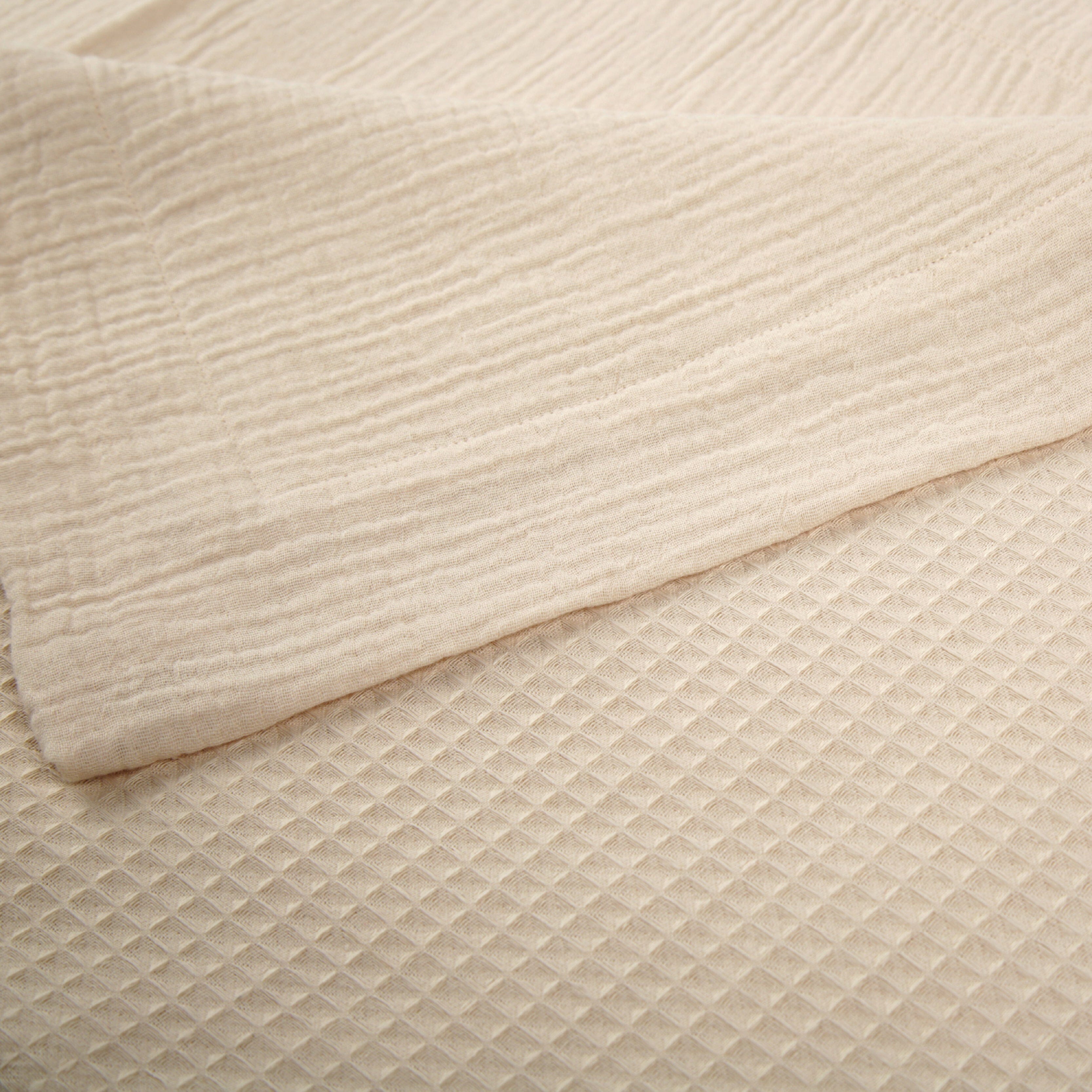 Comforter Blanket - Cashmere Waffle Accessory CuddleCo 