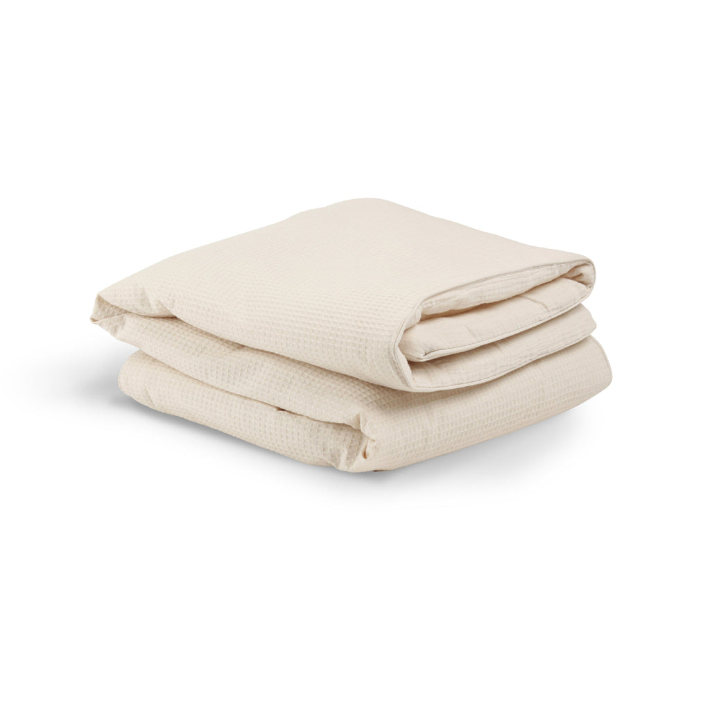 4 Piece Cot Bed Bedding Set - Cashmere Waffle Accessory CuddleCo 