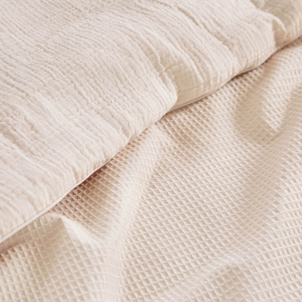 4 Piece Cot Bed Bedding Set - Cashmere Waffle Accessory CuddleCo 