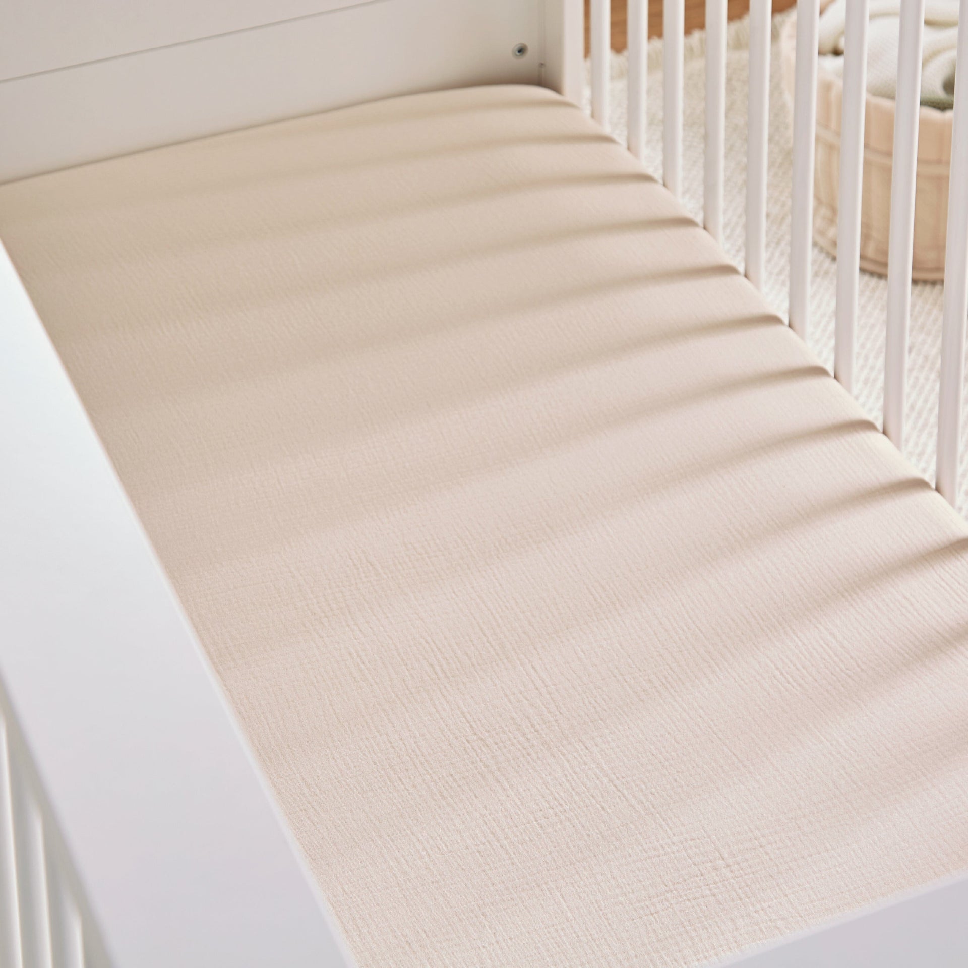 2 Pack Cot Bed Sheets Cashmere Waffle
