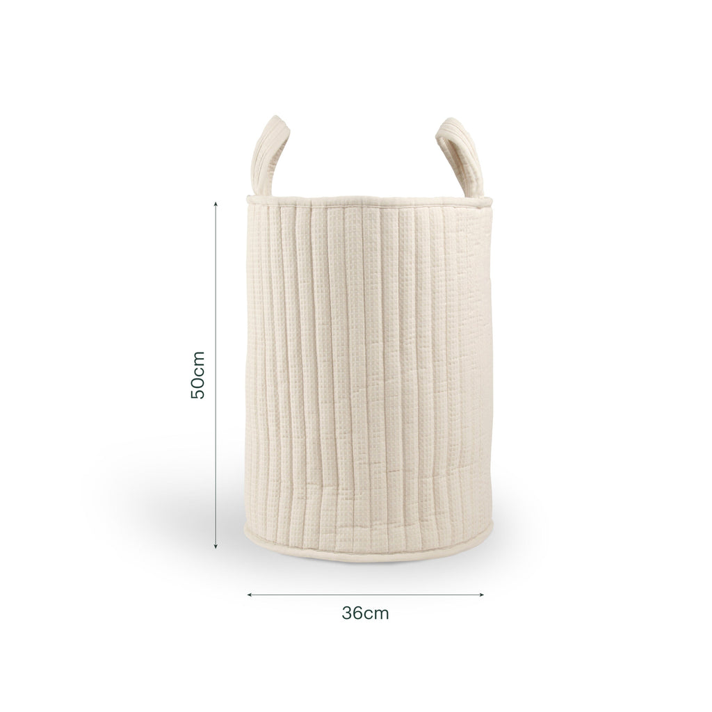 Large Storage Basket - Cashmere Waffle Accessory CuddleCo 