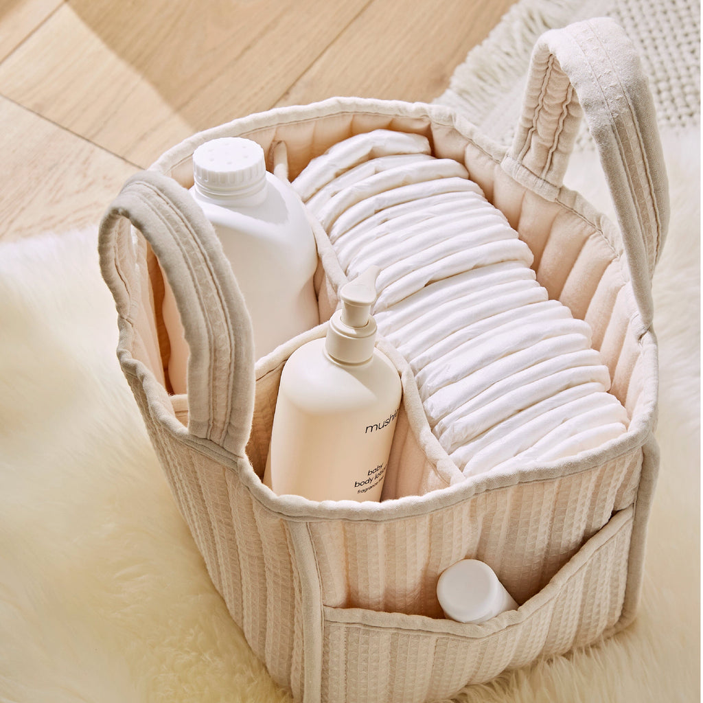 Nappy Caddy - Cashmere Waffle Accessory CuddleCo 