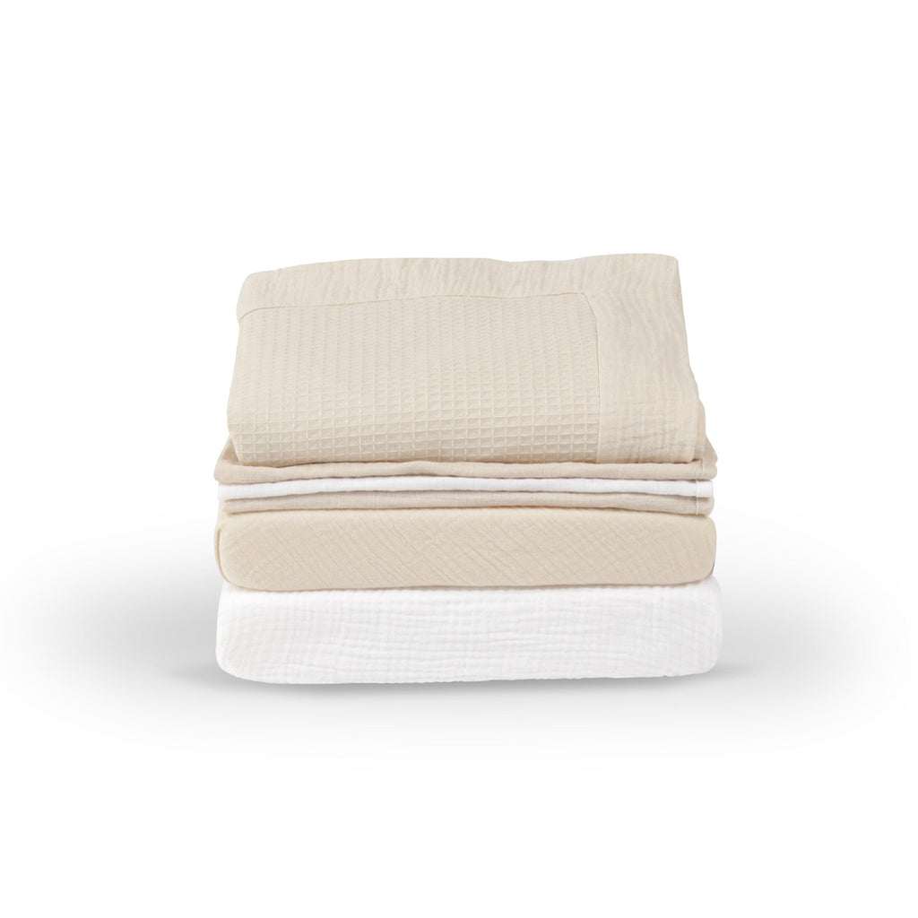 Universal Crib/Co-Sleeper Bedding Set - Cashmere Waffle Accessory CuddleCo 