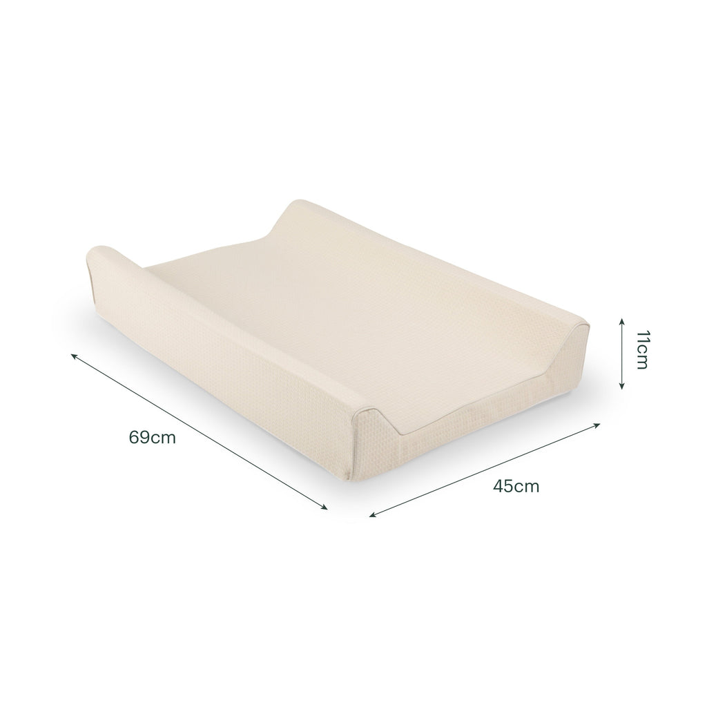 Wedge Changing Mat - Cashmere Waffle Accessory CuddleCo 