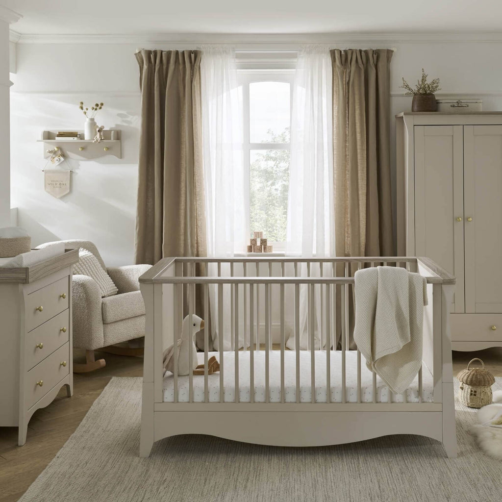 Clara 3 Piece Nursery Furniture Set - Cashmere & Ash Furniture Sets CuddleCo 